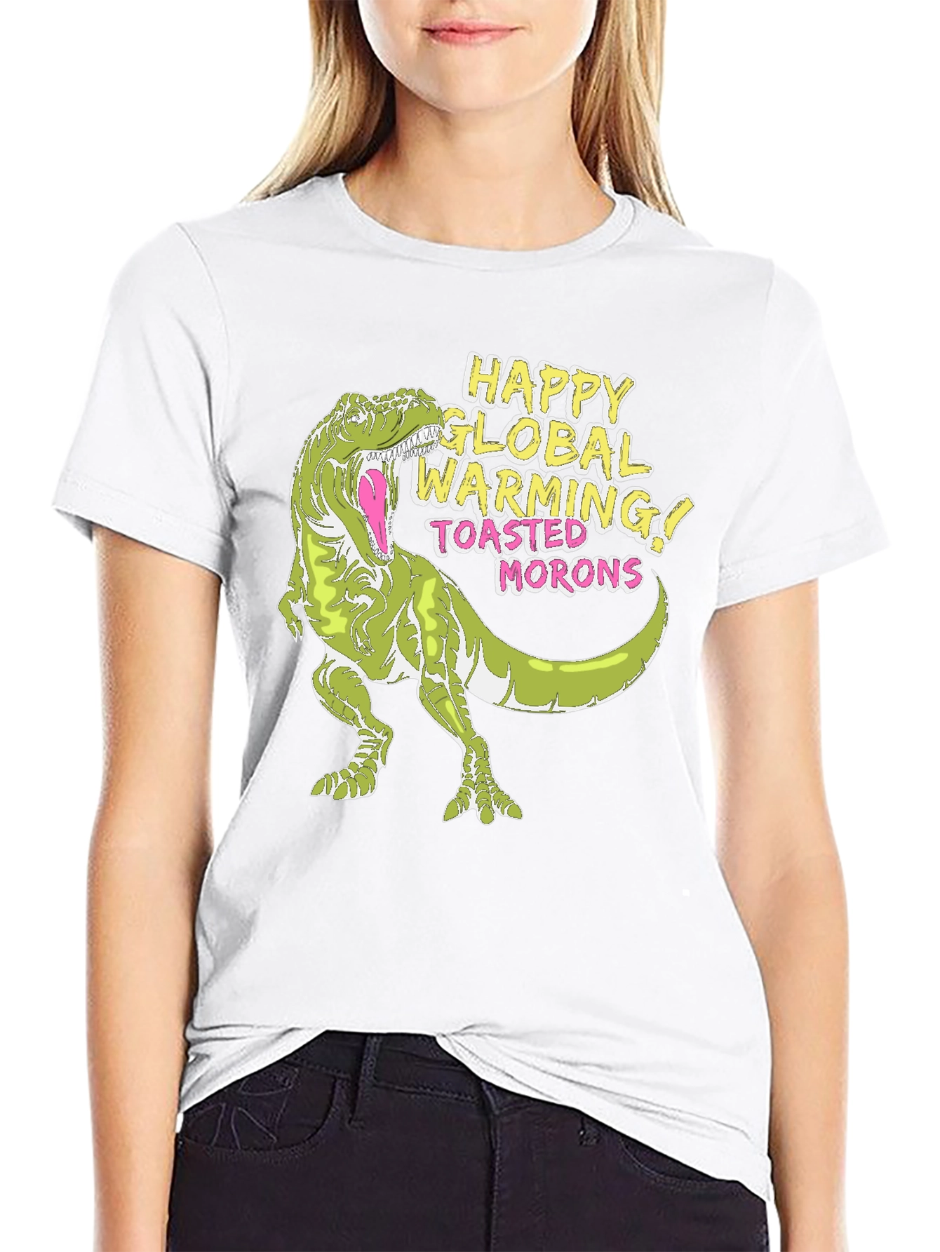 Global Warming T-Rex Graphic Tee