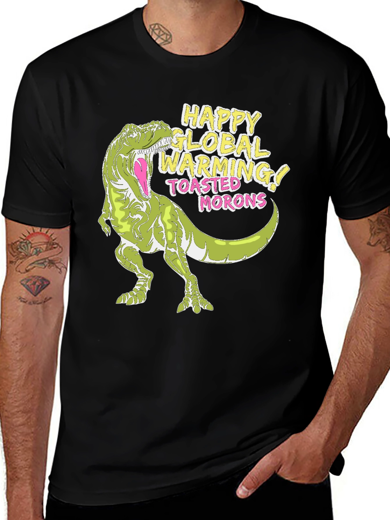 Global Warming T-Rex Graphic Tee