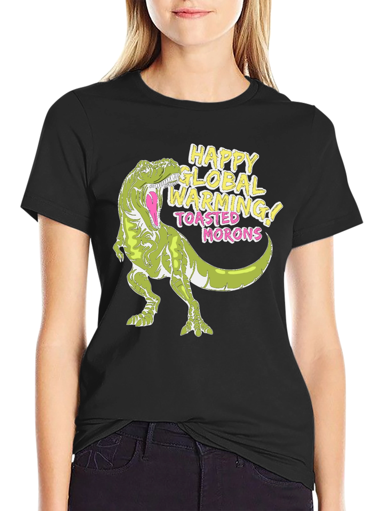 Global Warming T-Rex Graphic Tee