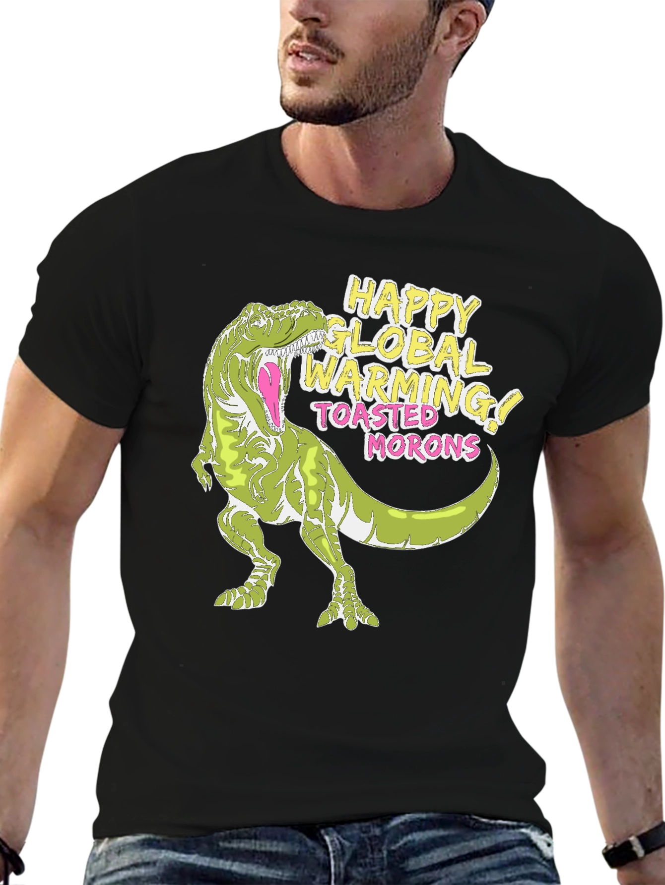 Global Warming T-Rex Graphic Tee