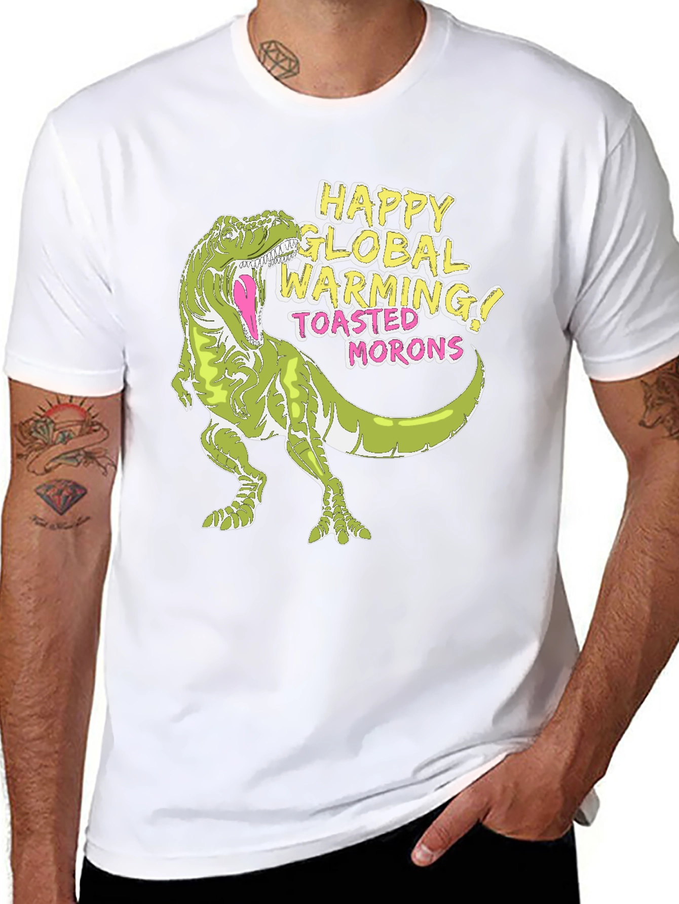 Global Warming T-Rex Graphic Tee