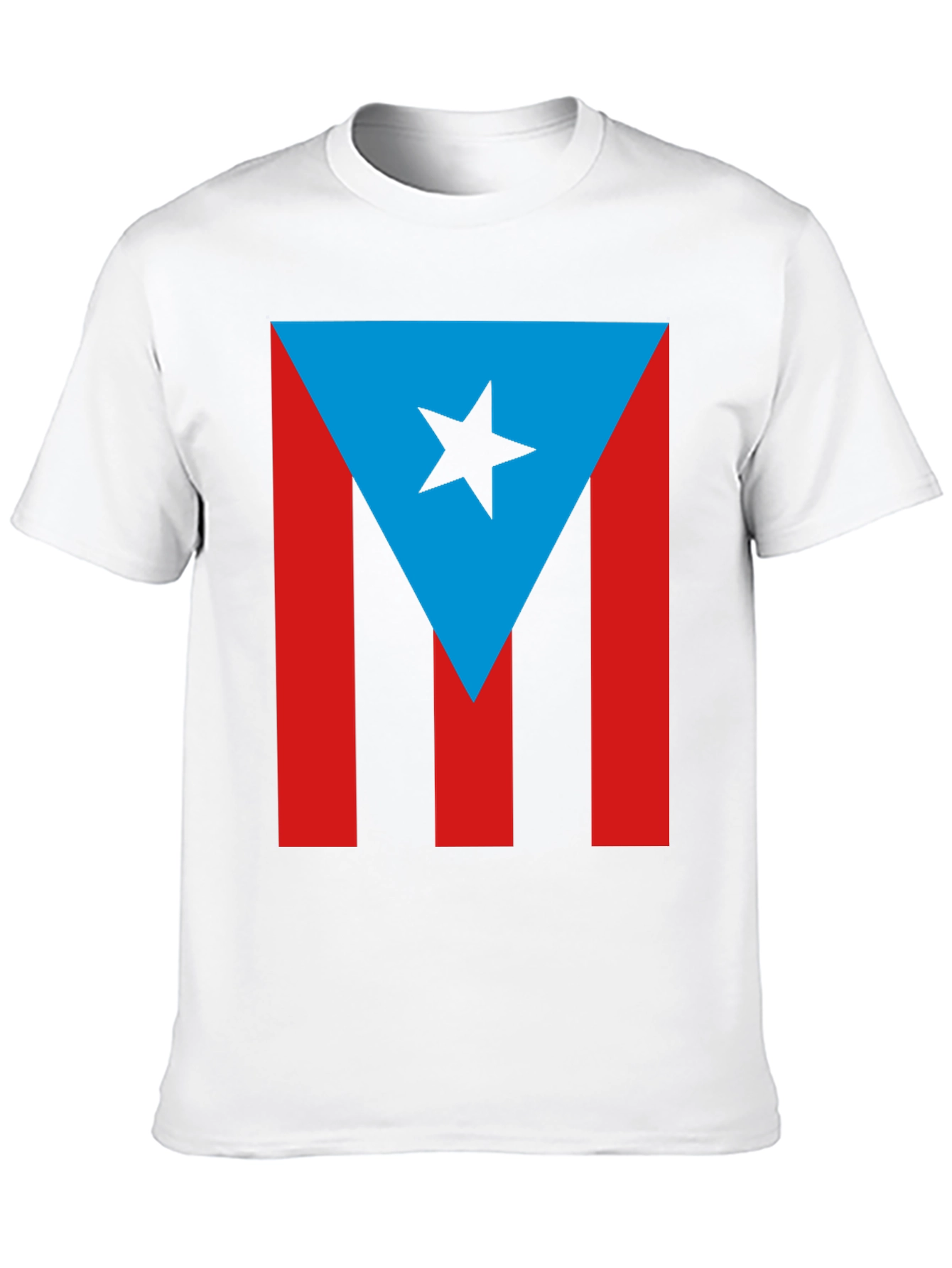Puerto Rico Flag T-Shirt - Mens Black Tee