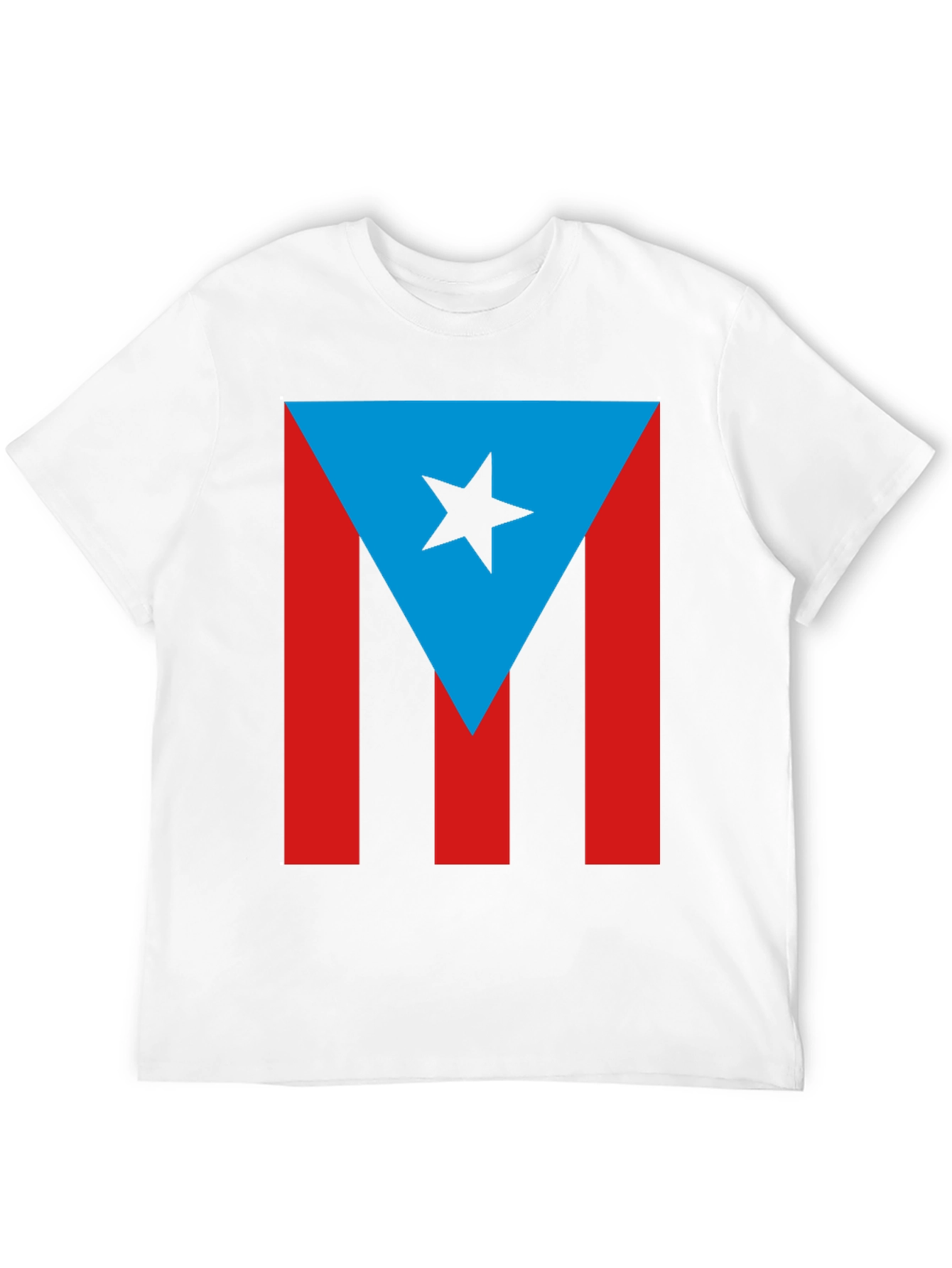 Puerto Rico Flag T-Shirt - Mens Black Tee