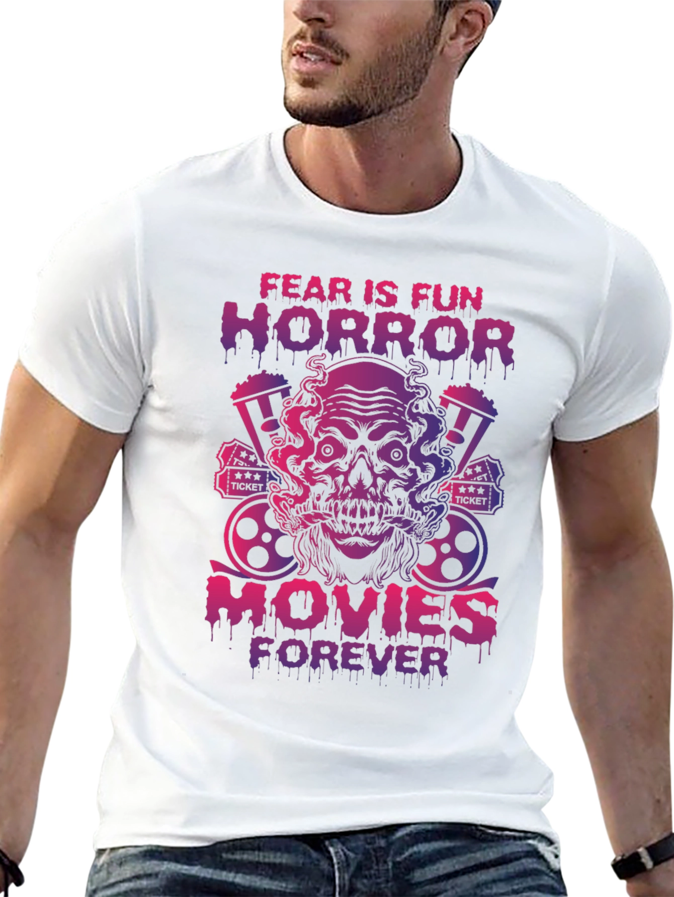 Fear is Fun Horror Movies T-Shirt