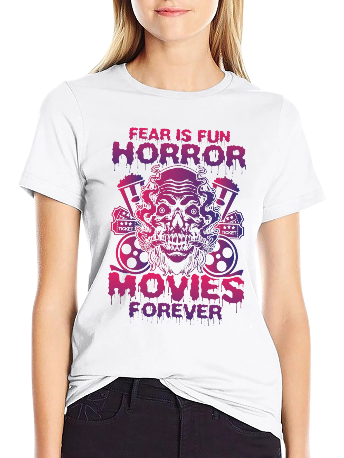 Fear is Fun Horror Movies T-Shirt