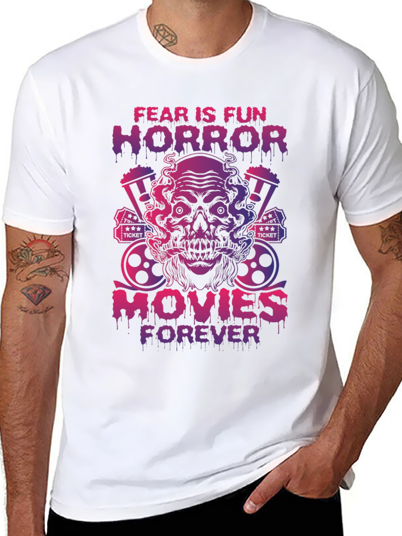 Fear is Fun Horror Movies T-Shirt