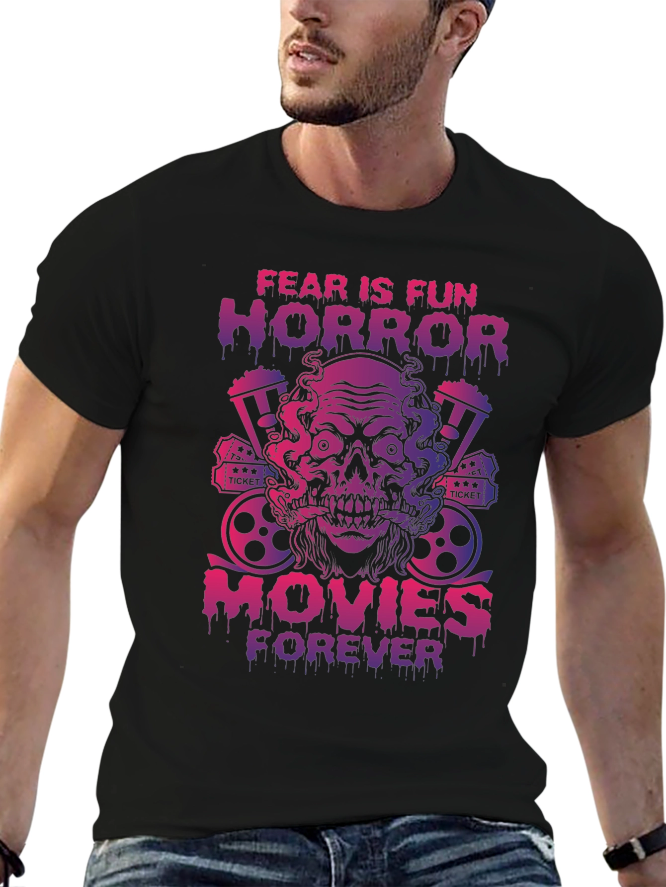 Fear is Fun Horror Movies T-Shirt