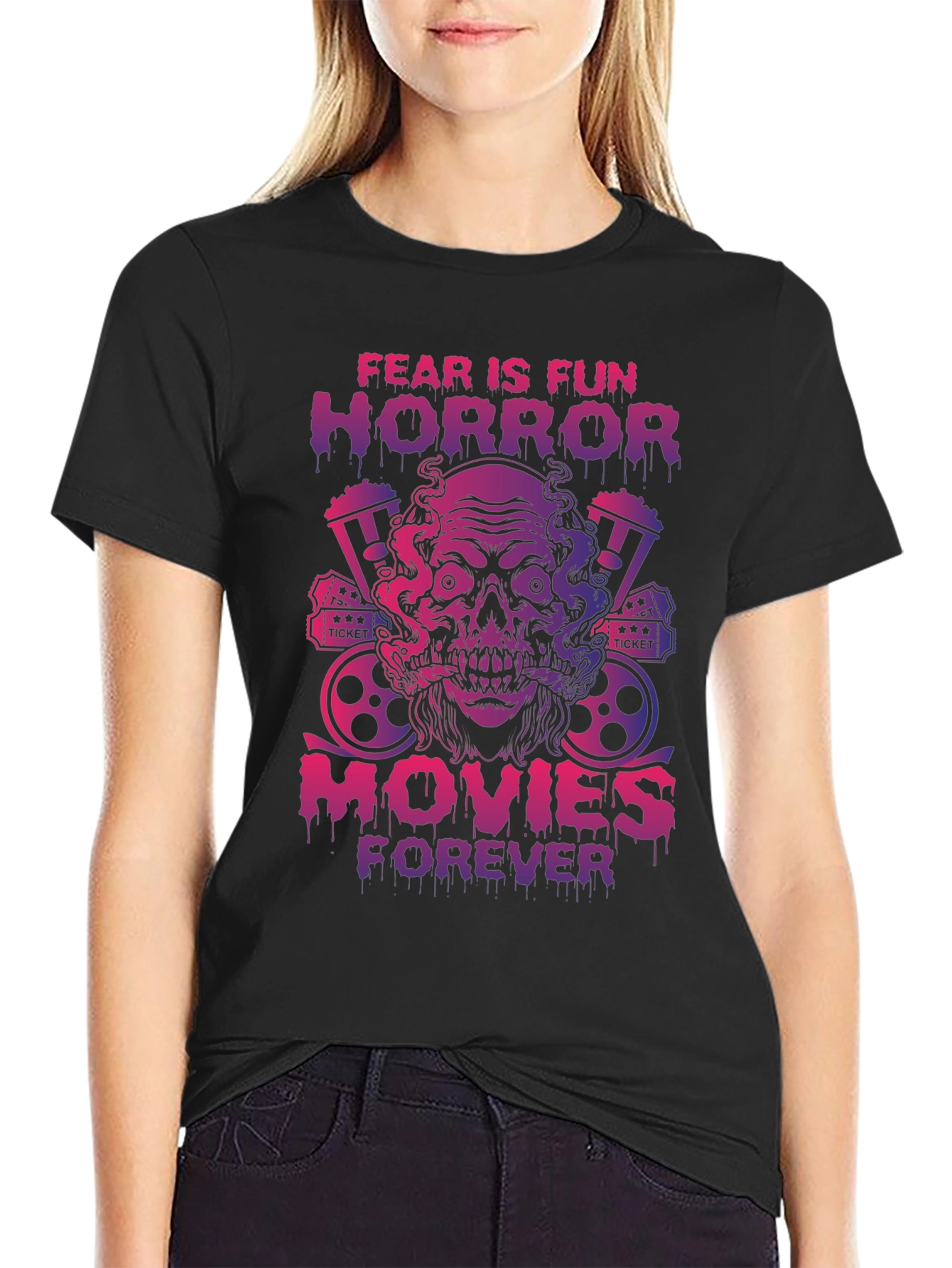 Fear is Fun Horror Movies T-Shirt