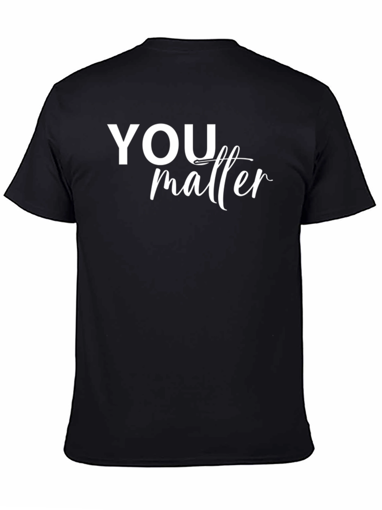 You Matter Graphic Tee - Black Casual Shirt