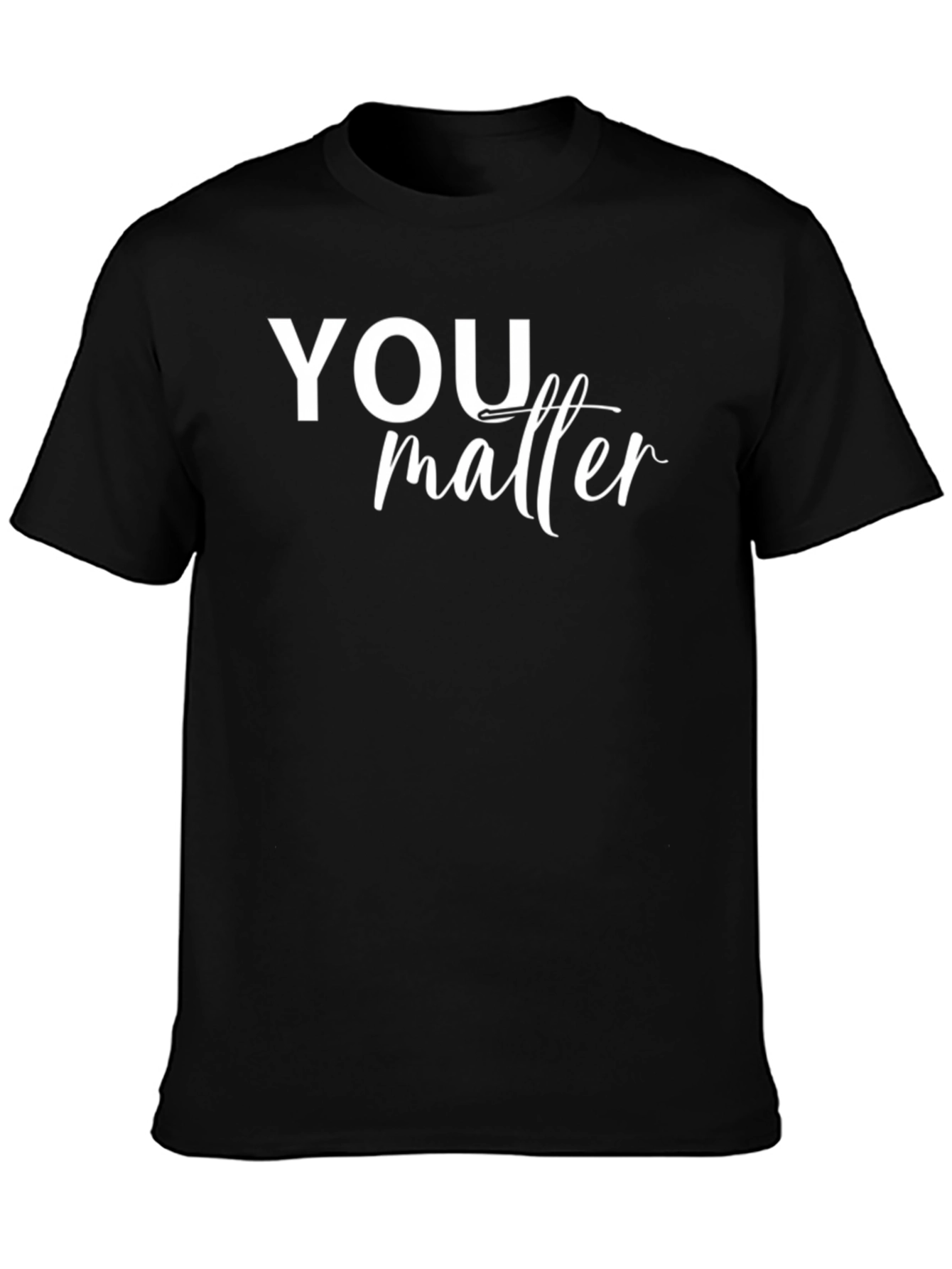 You Matter Graphic Tee - Black Casual Shirt