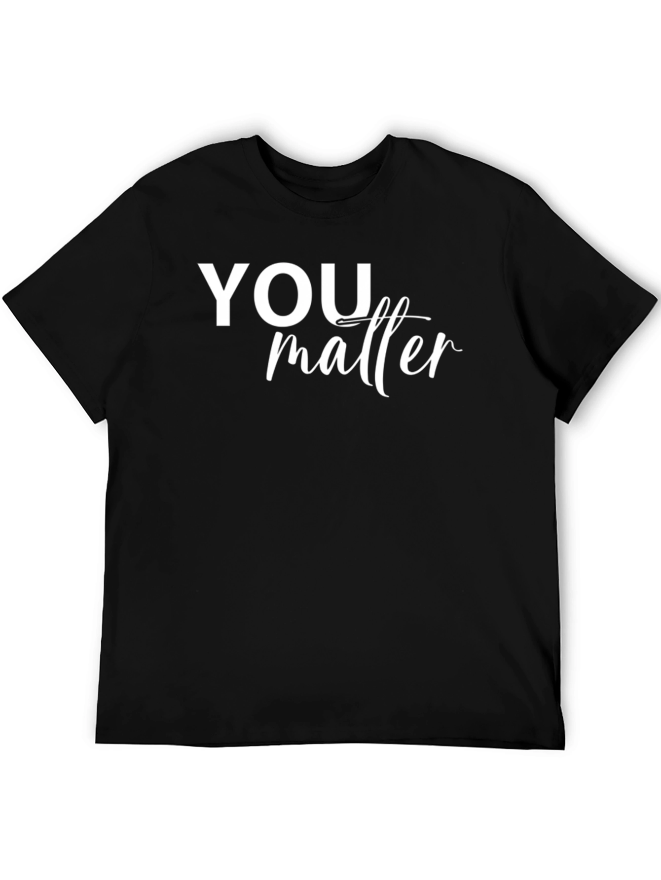 You Matter Graphic Tee - Black Casual Shirt