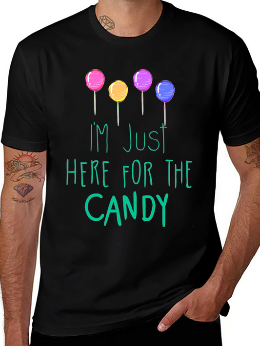 Im Just Here For The Candy Graphic Tee