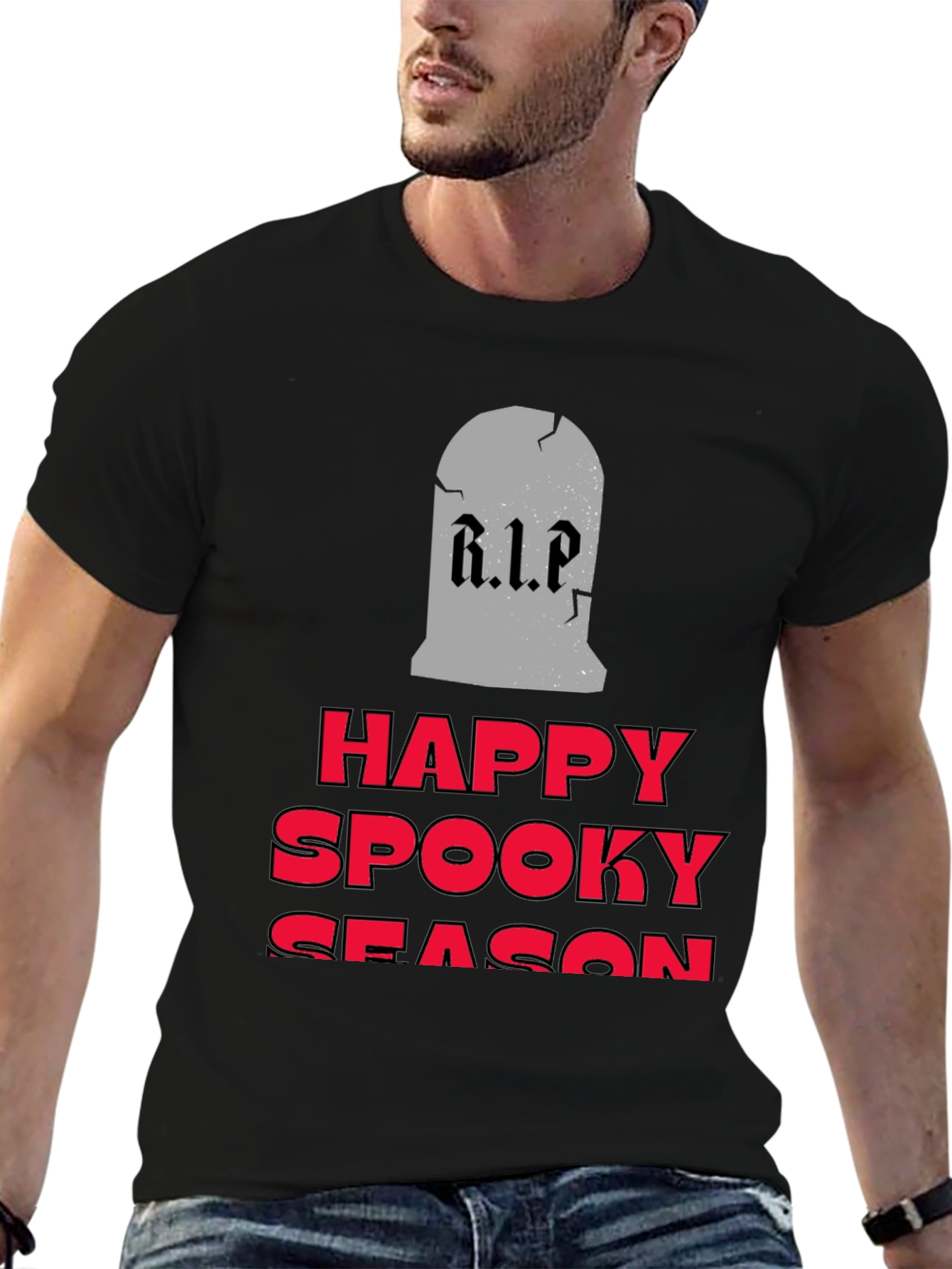 Happy Spooky Season Tombstone Graphic Tee