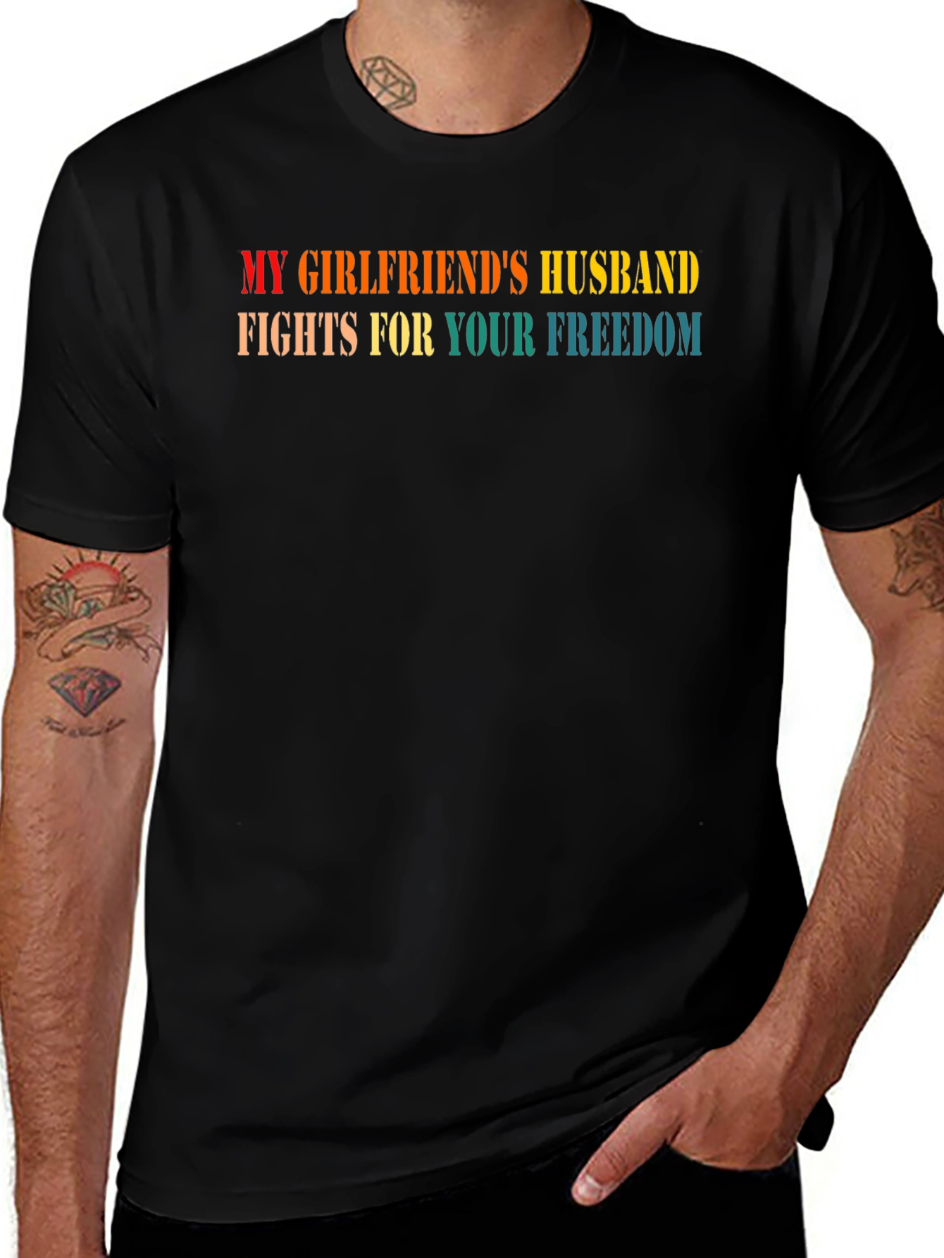 My Girlfriends Husband T-Shirt - Funny Novelty Tee