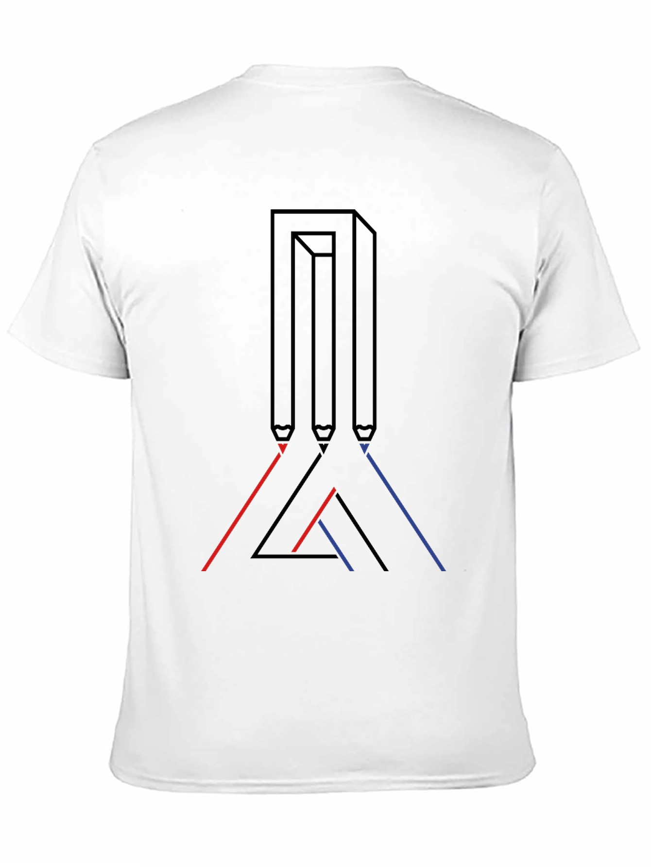 Optical Illusion Graphic Tee - Modern Art Shirt