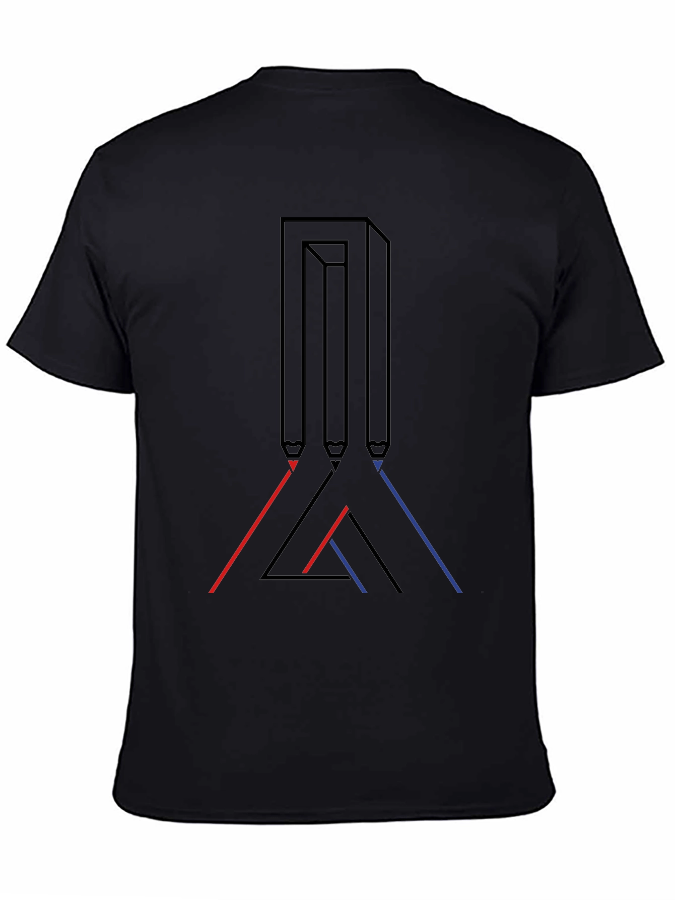 Optical Illusion Graphic Tee - Modern Art Shirt