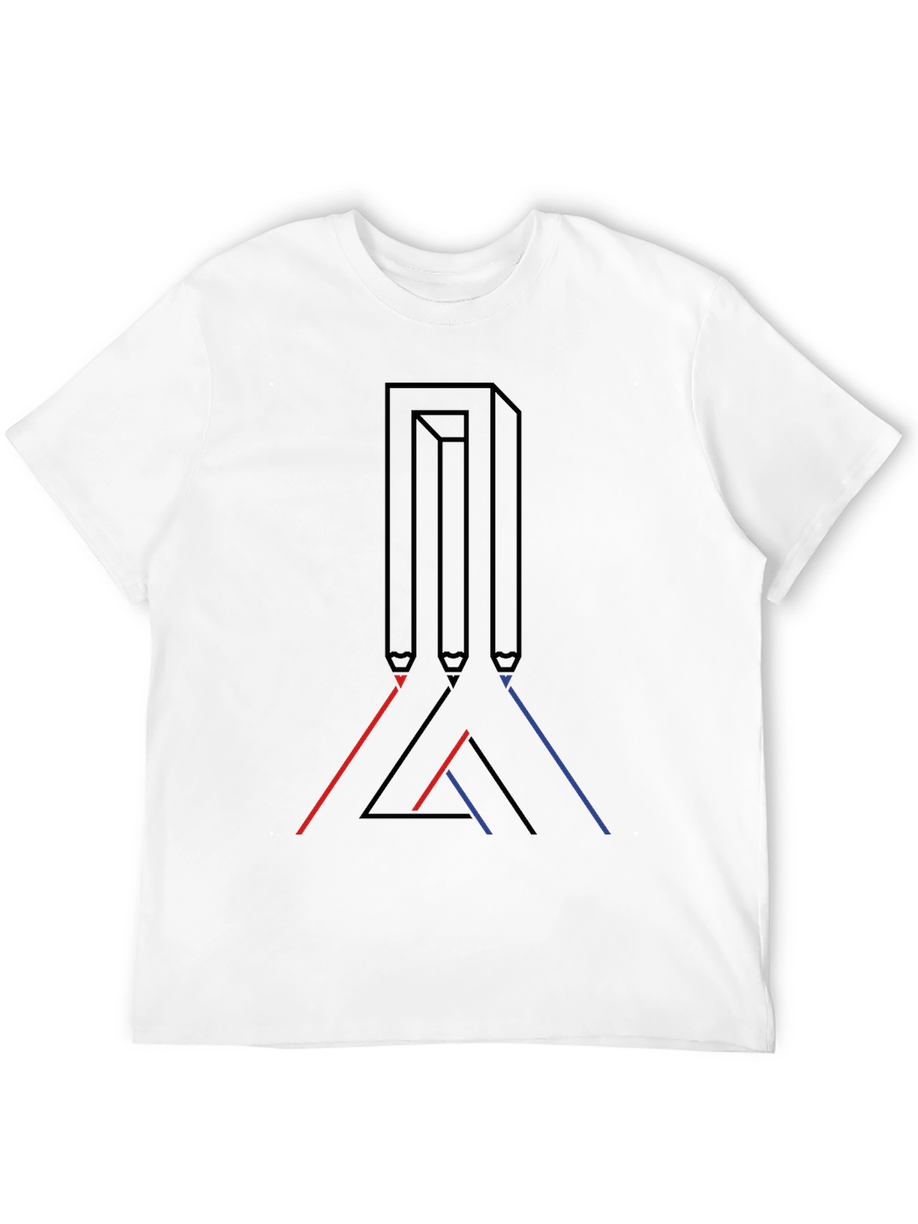Optical Illusion Graphic Tee - Modern Art Shirt