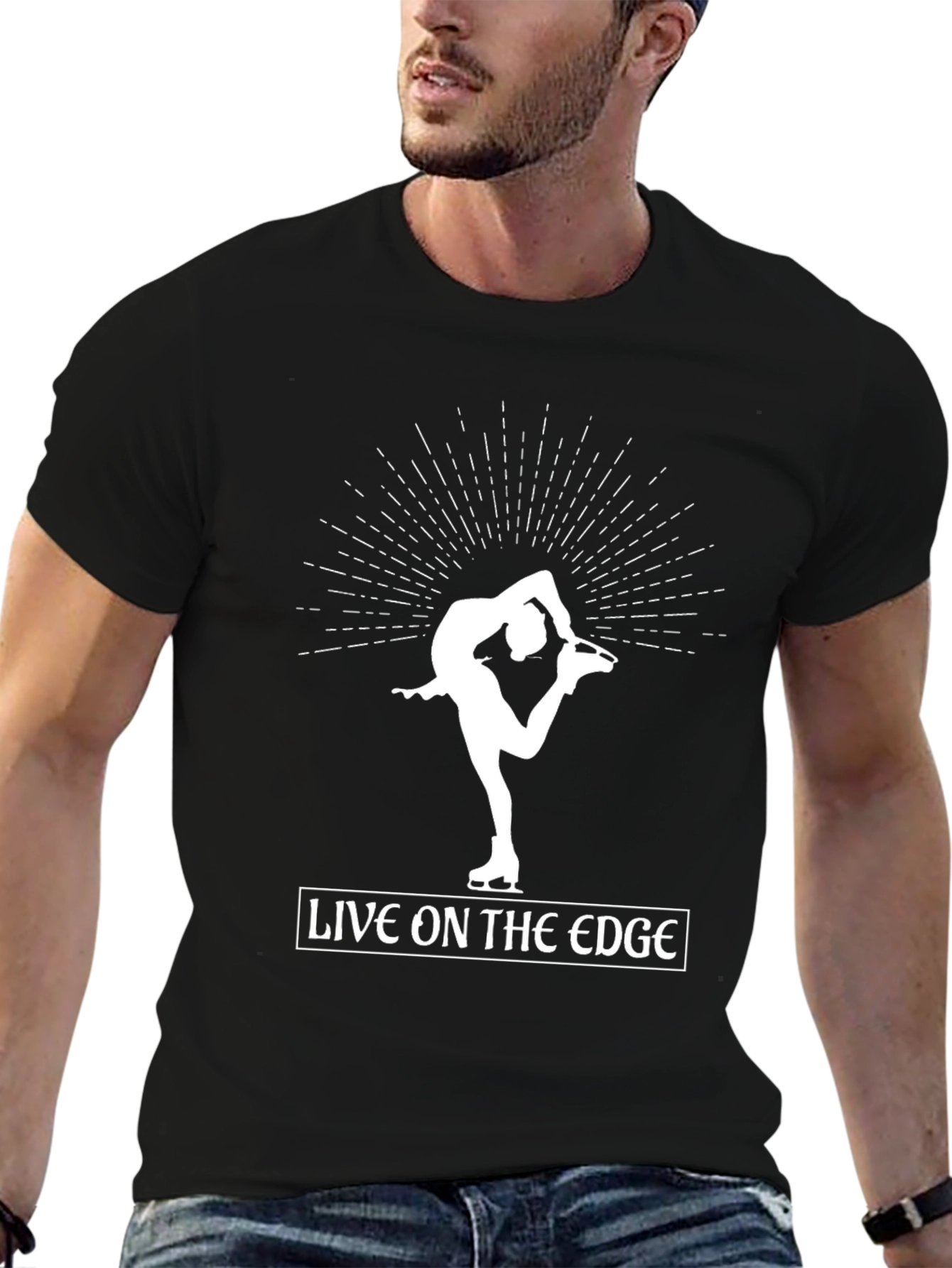 Live on the Edge Figure Skating T-Shirt