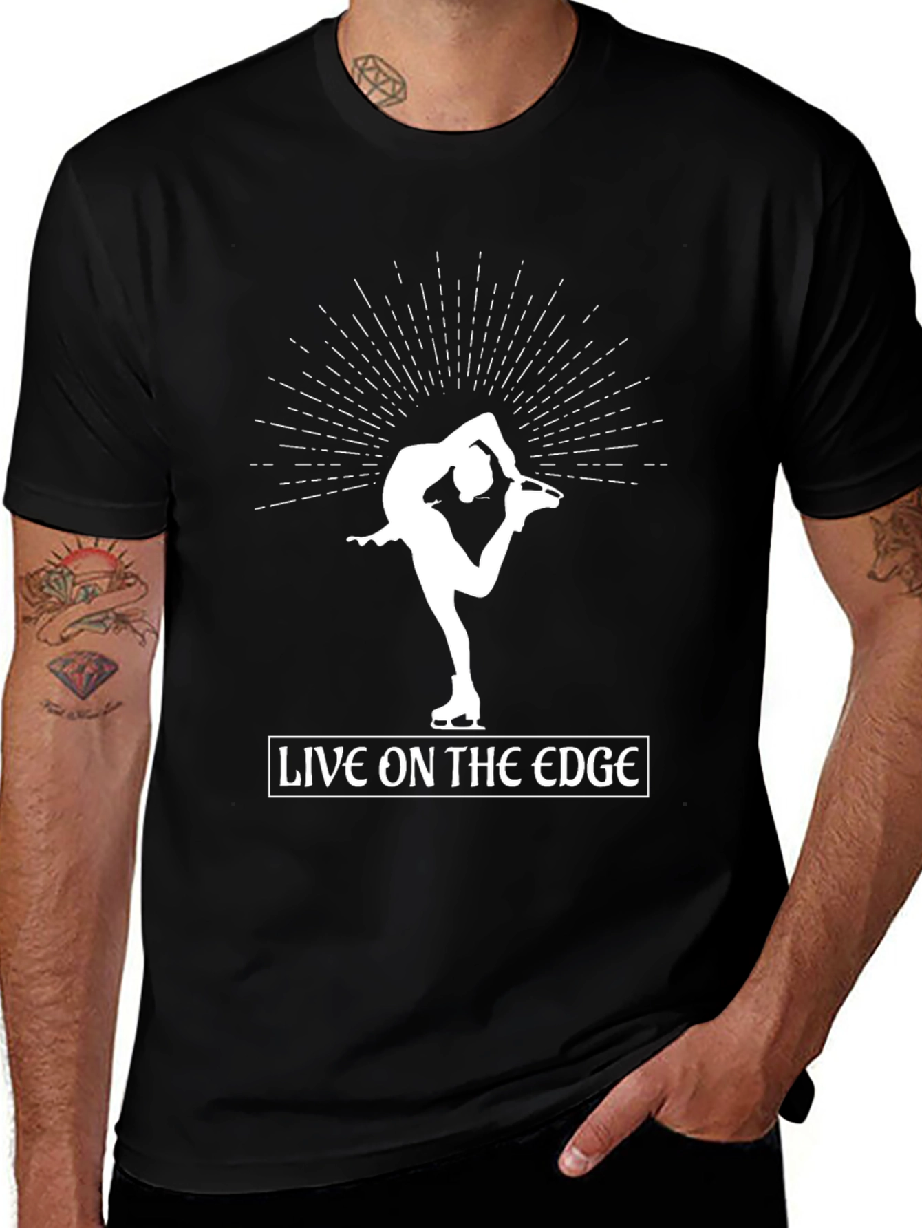 Live on the Edge Figure Skating T-Shirt