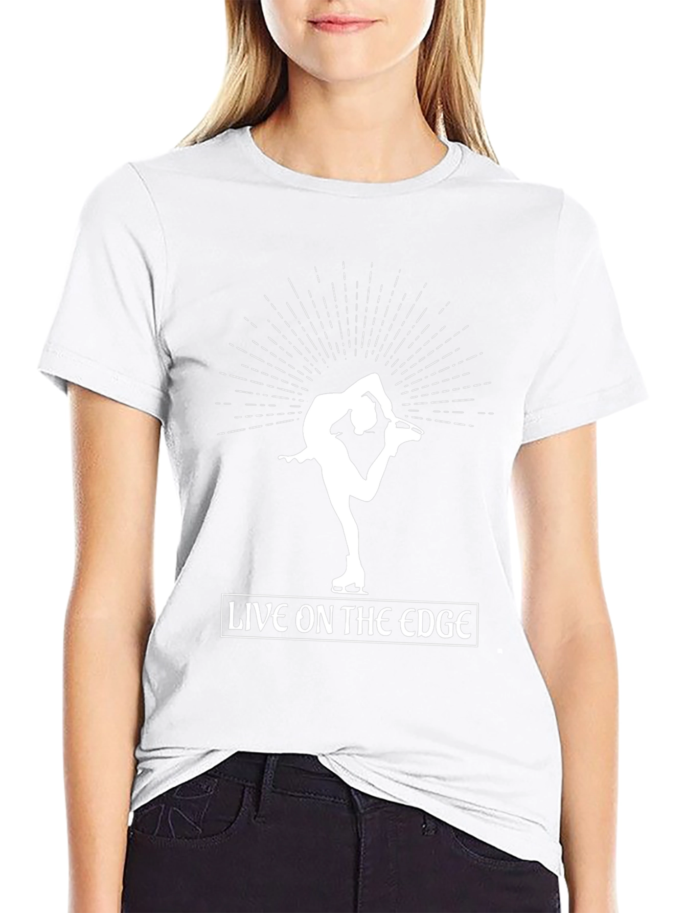 Live on the Edge Figure Skating T-Shirt