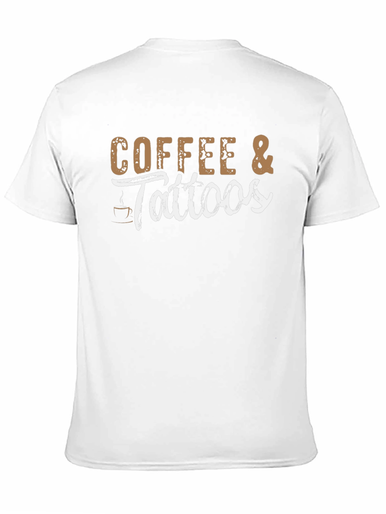 Coffee & Tattoos Graphic Tee - Black Cotton T-Shirt