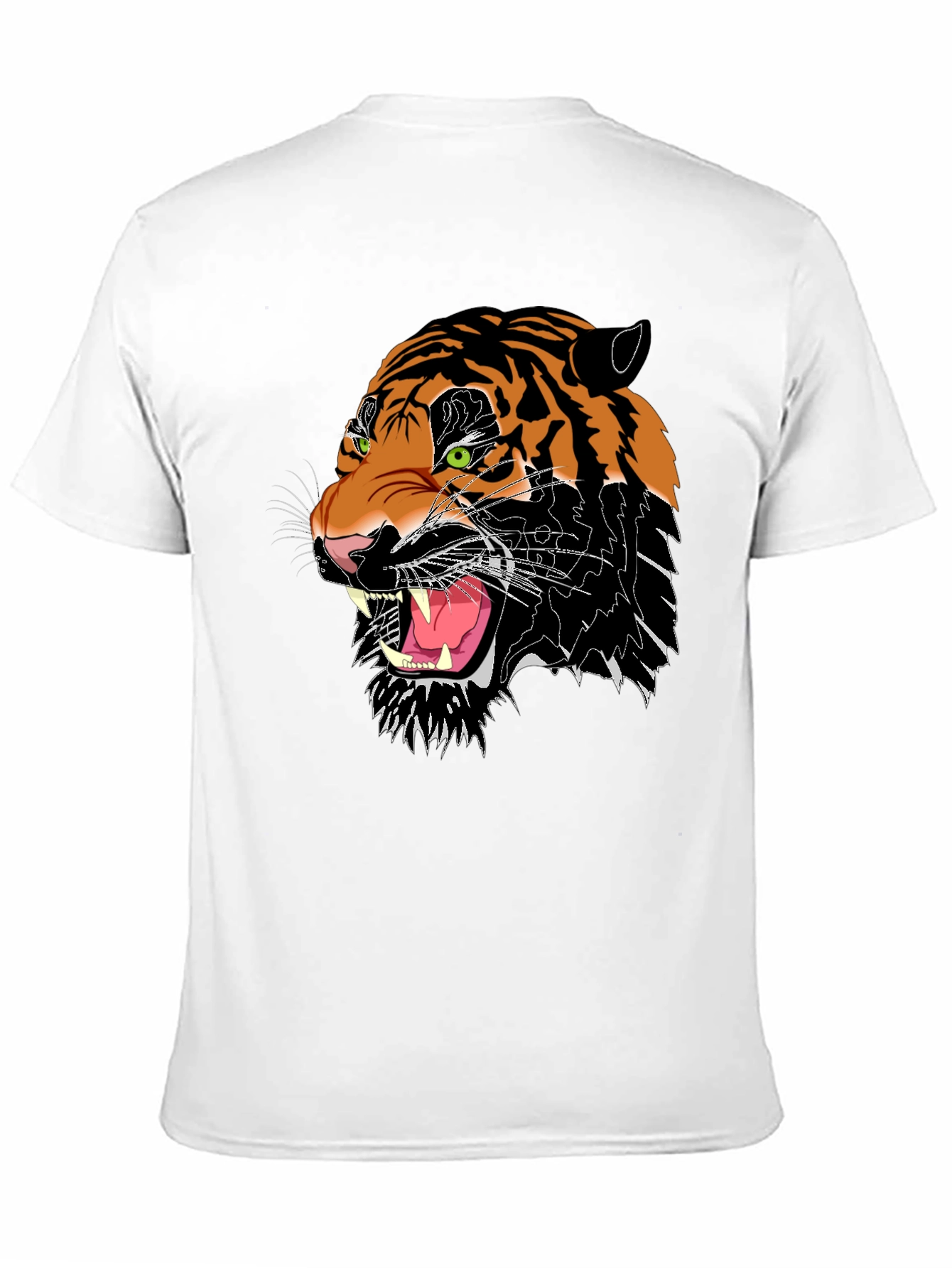 Roaring Tiger Graphic Tee - Black Cotton Blend