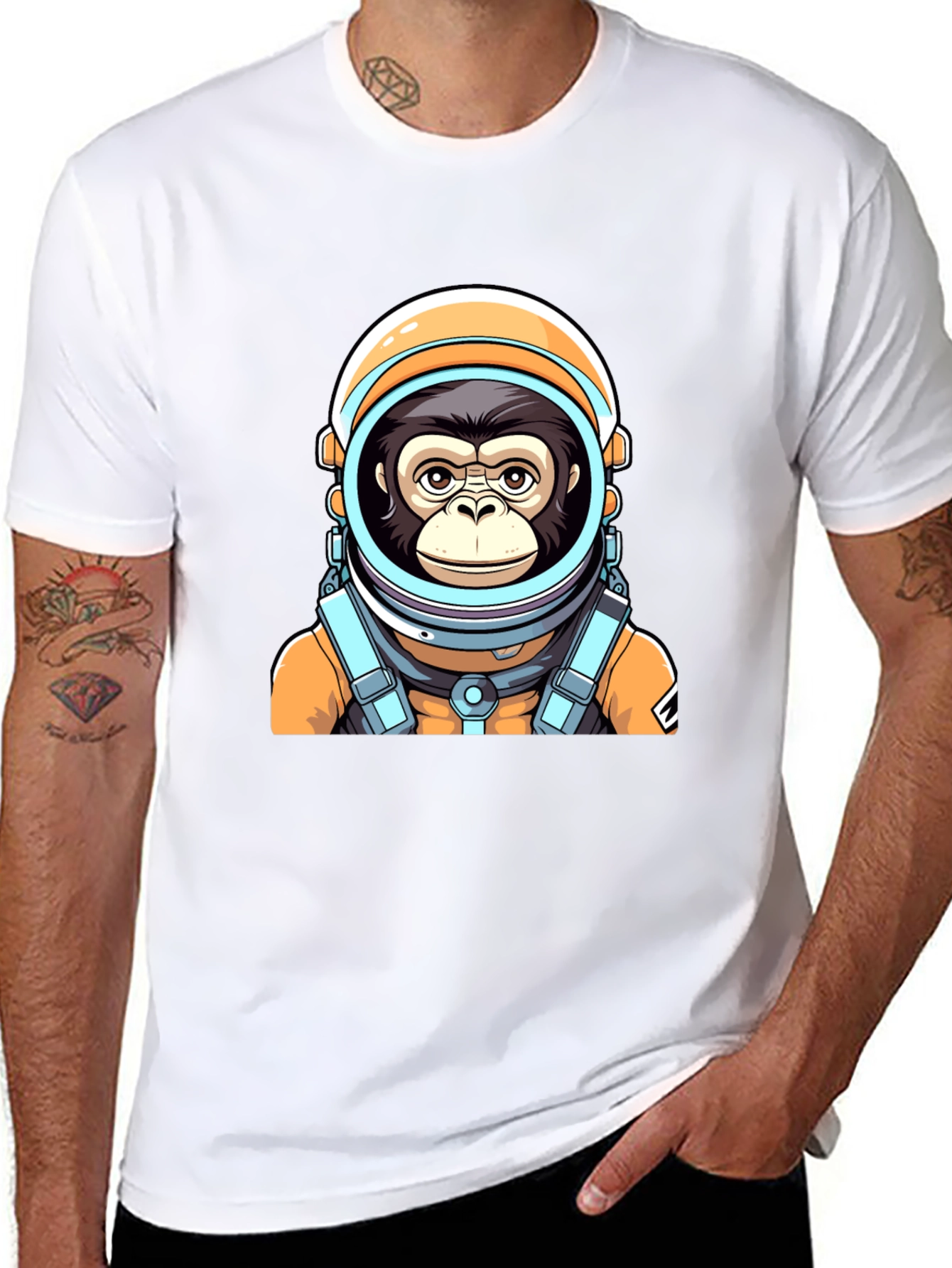 Ape Astronaut Graphic T-Shirt