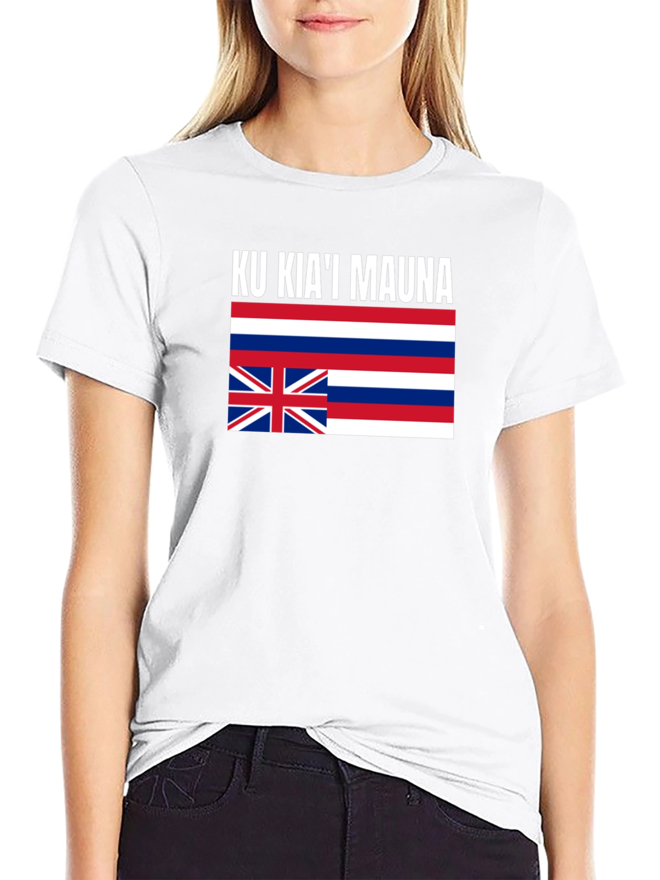 Ku Kiai Mauna Hawaiian Flag T-Shirt