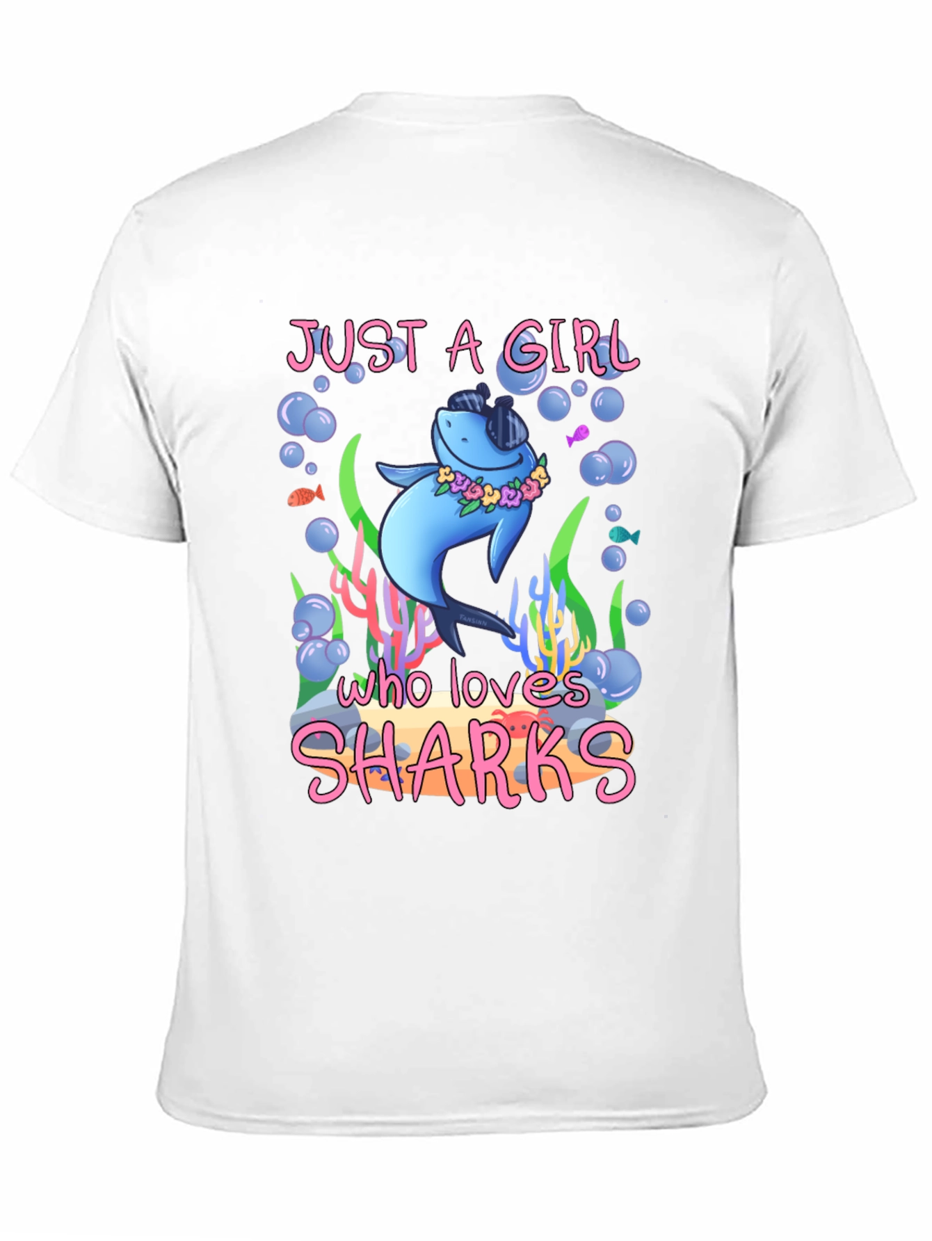 Just a Girl Who Loves Sharks T-Shirt