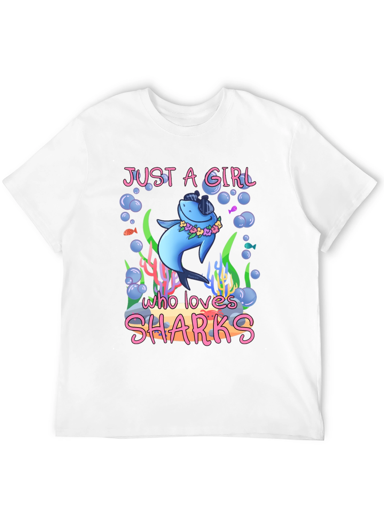 Just a Girl Who Loves Sharks T-Shirt