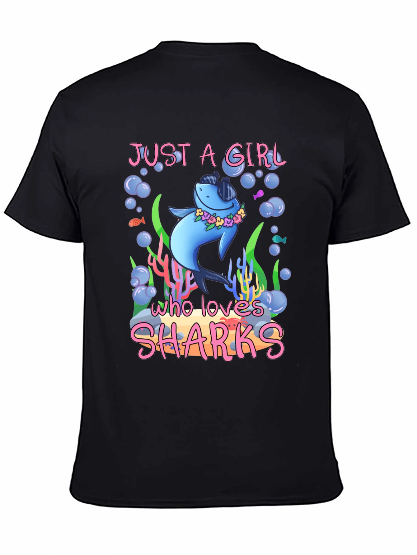 Just a Girl Who Loves Sharks T-Shirt