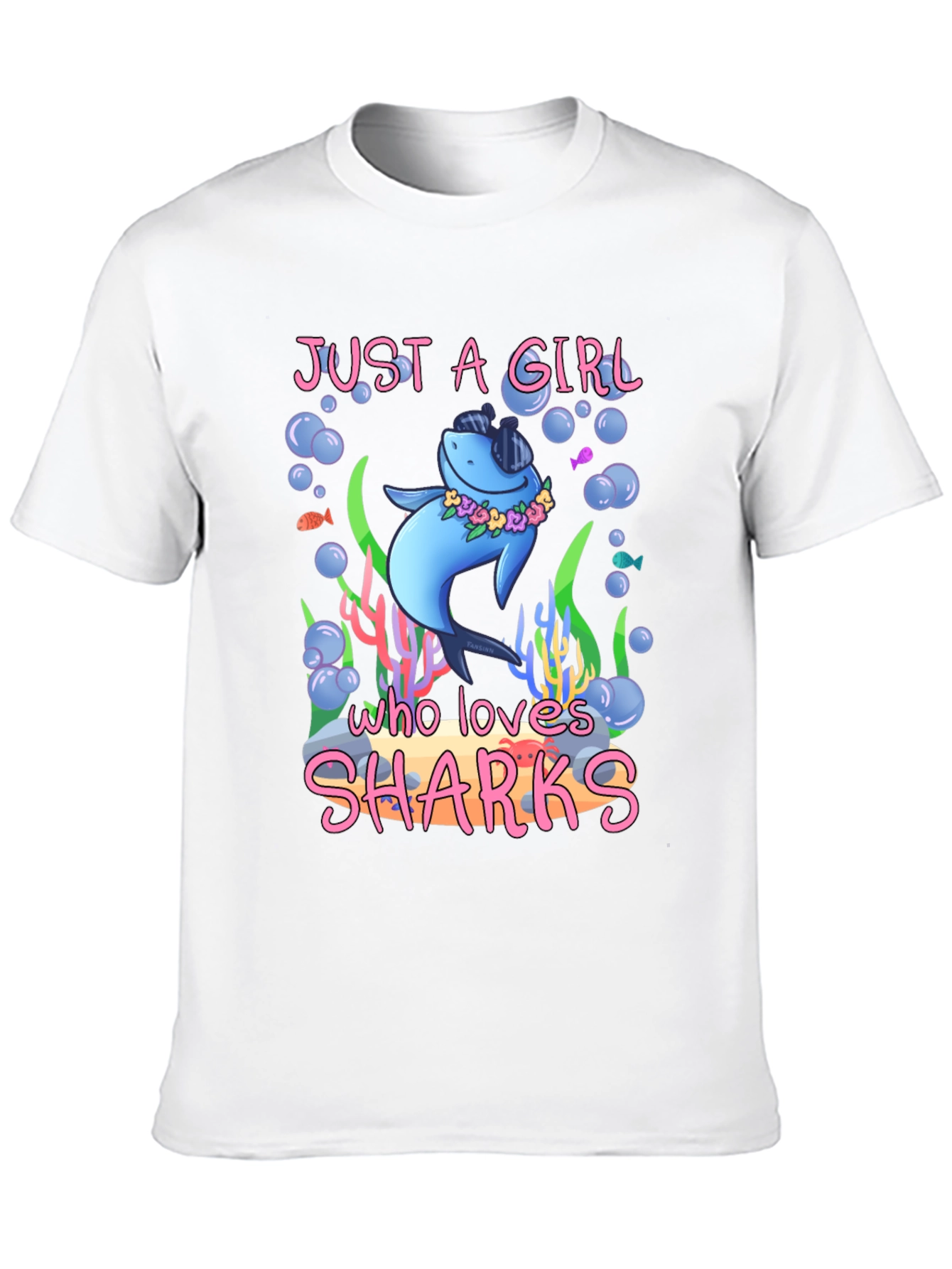 Just a Girl Who Loves Sharks T-Shirt