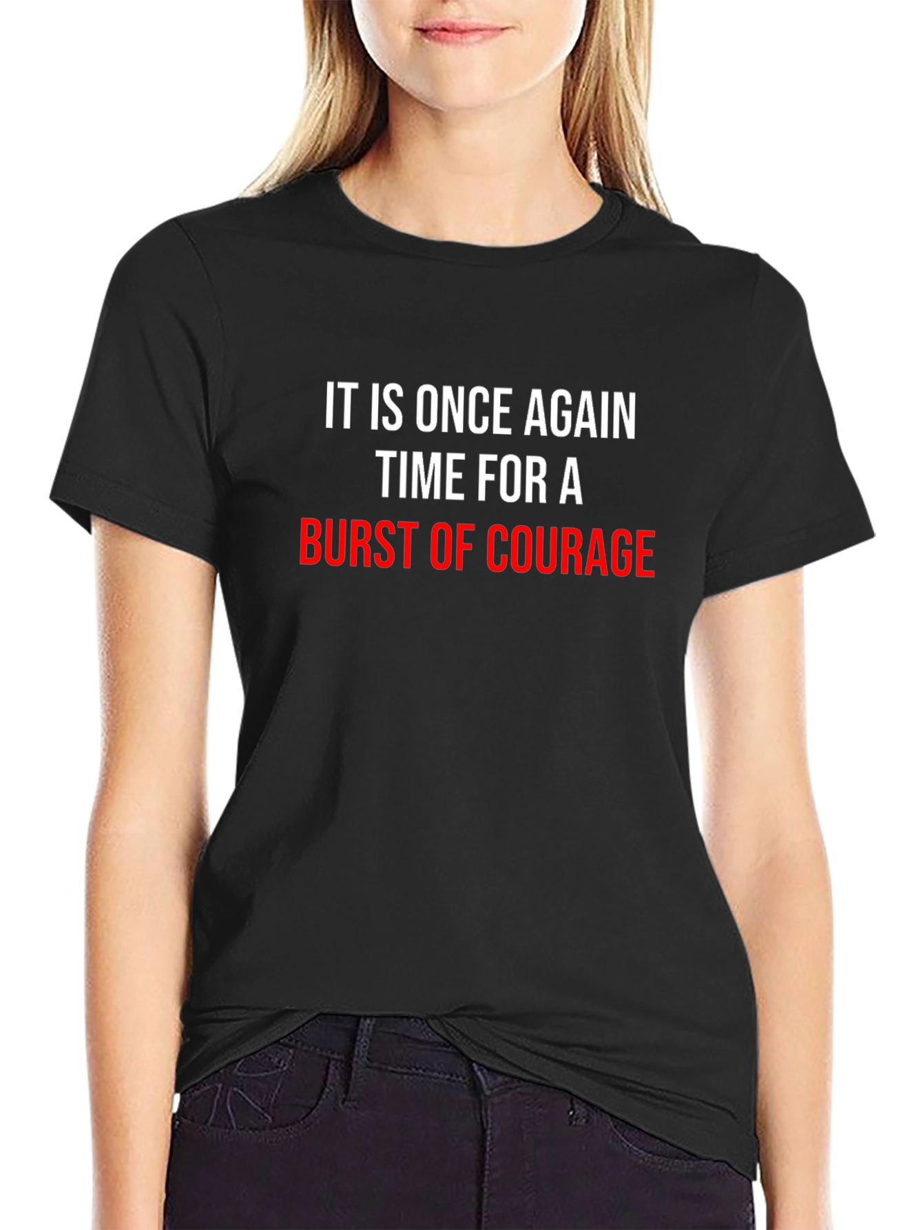 Burst of Courage Graphic Tee - Black