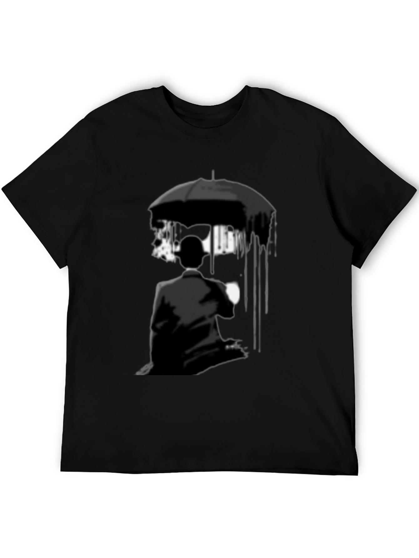Umbrella Academy Style Graphic Tee - Black