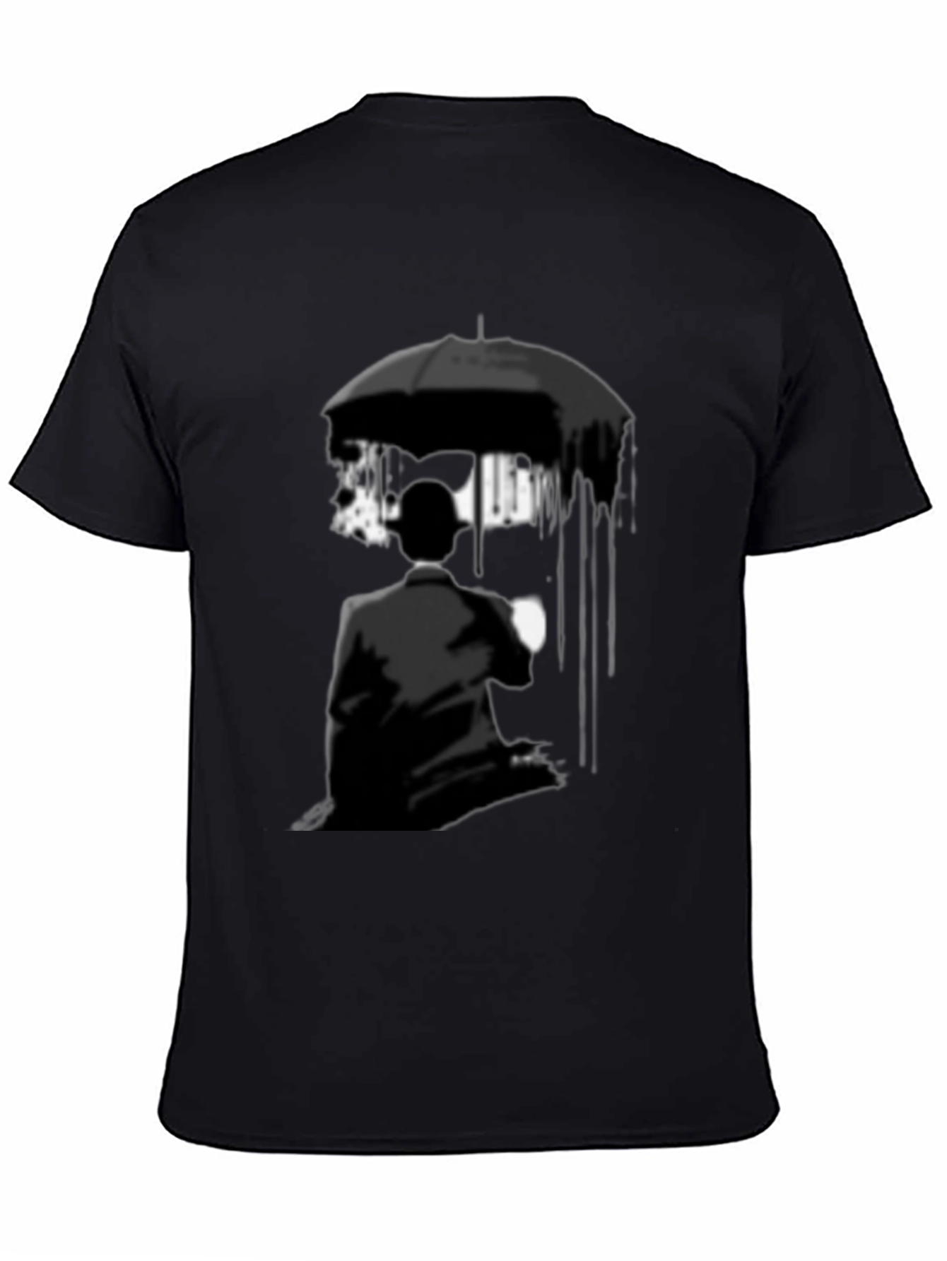 Umbrella Academy Style Graphic Tee - Black
