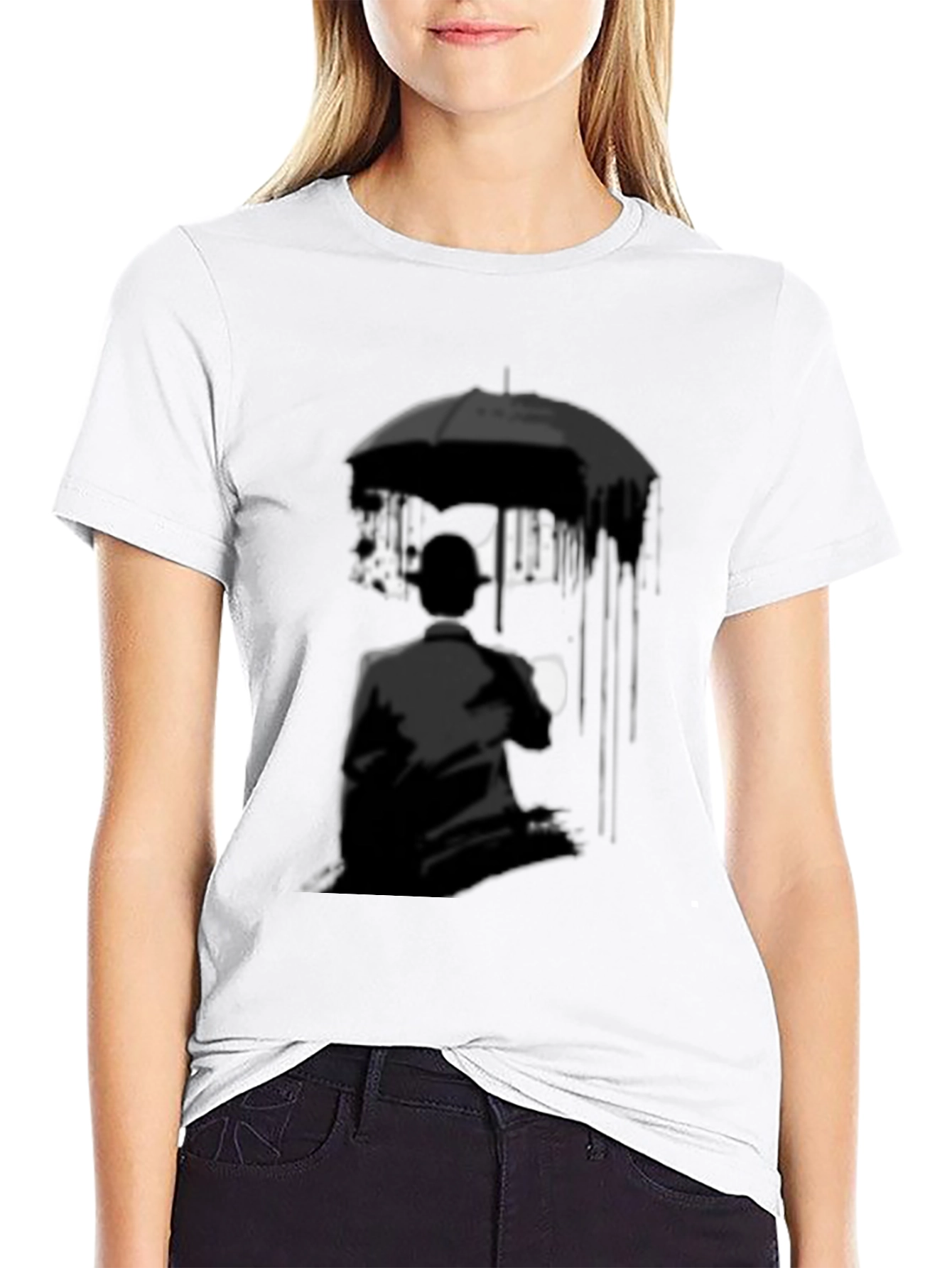 Umbrella Academy Style Graphic Tee - Black