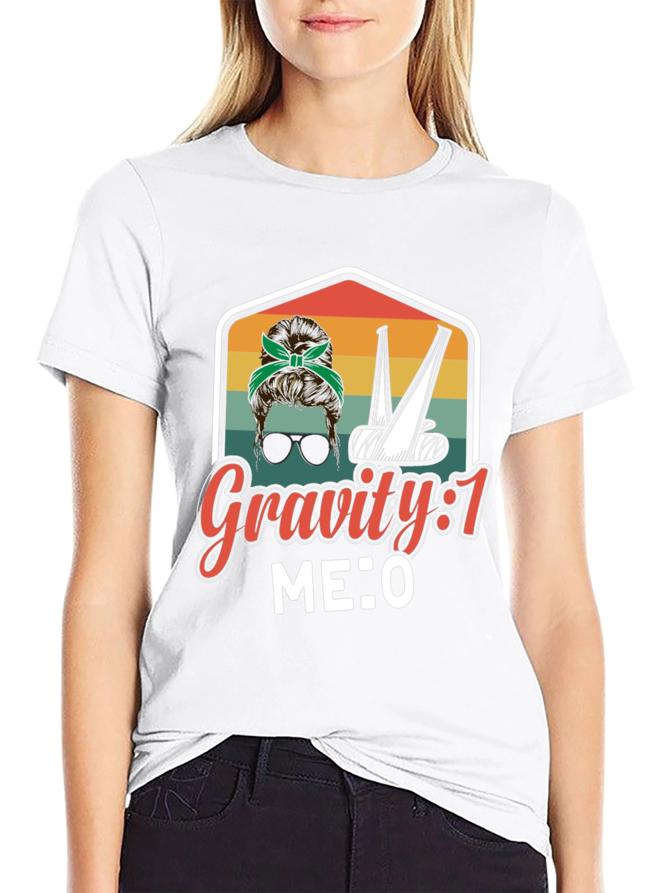 Gravity 1 Me 0 Funny Broken Bone T-Shirt