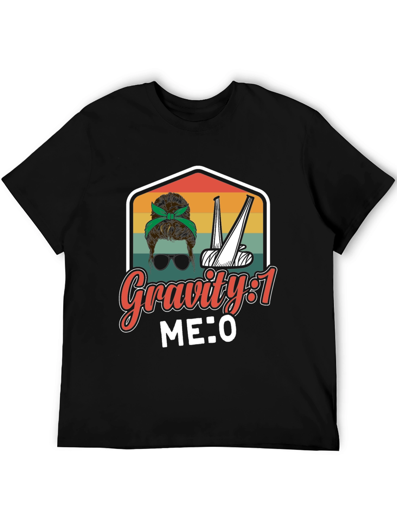 Gravity 1 Me 0 Funny Broken Bone T-Shirt