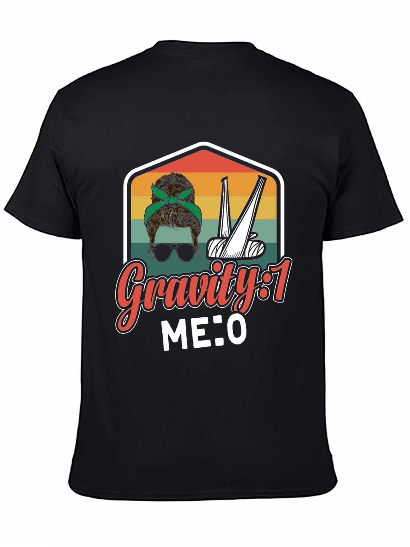 Gravity 1 Me 0 Funny Broken Bone T-Shirt