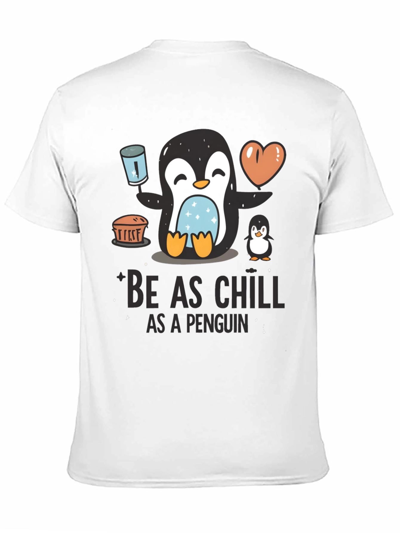 Chill Penguin Graphic T-Shirt
