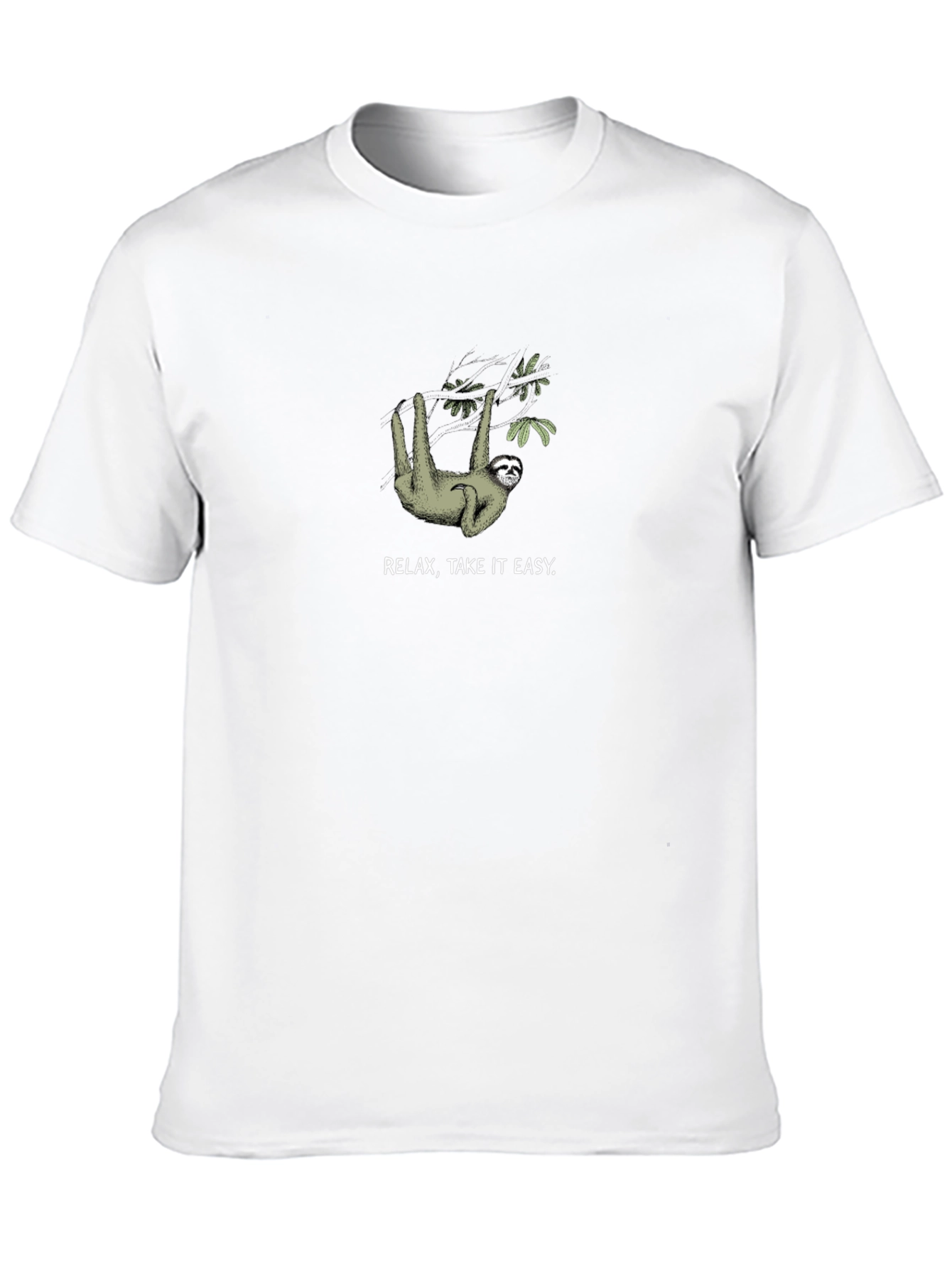 Relax Take it Easy Sloth Graphic T-Shirt
