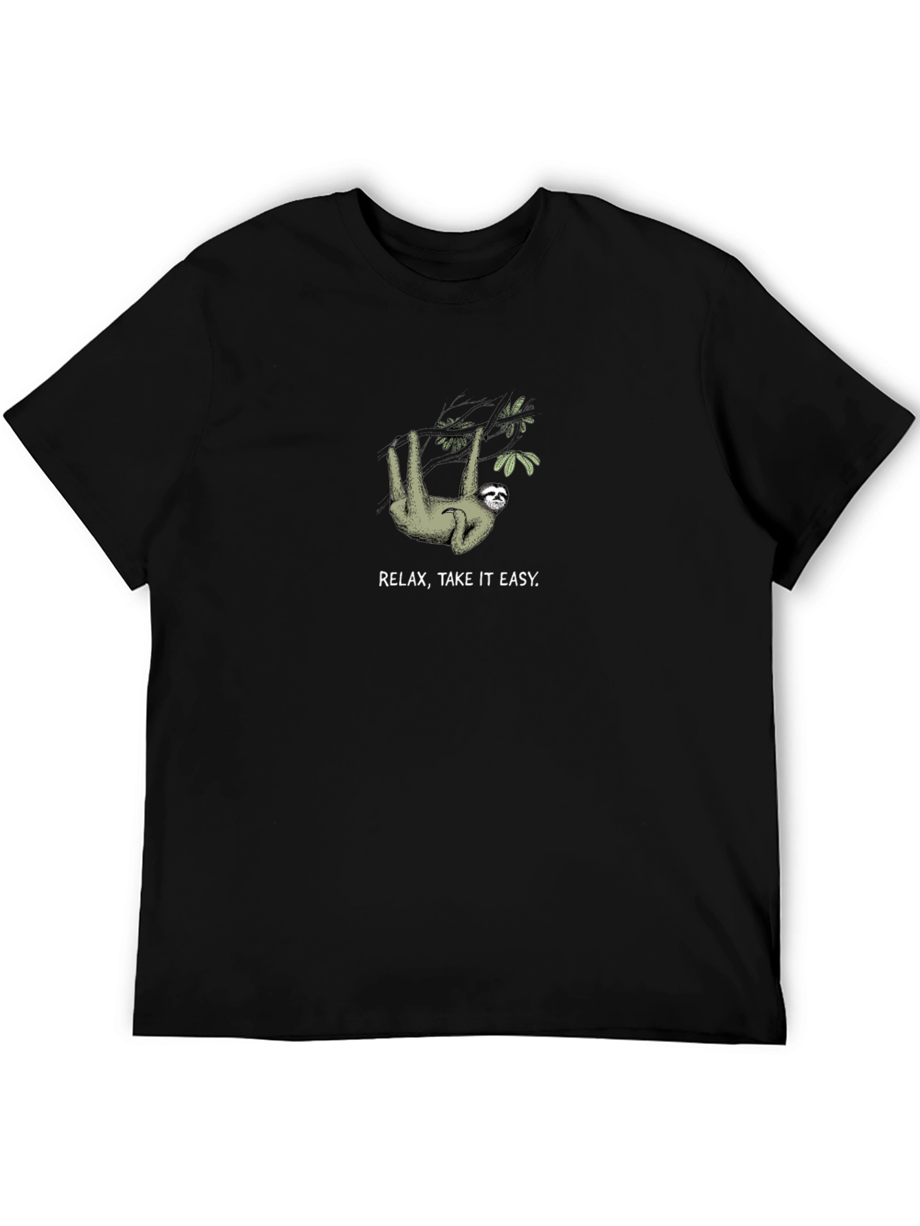 Relax Take it Easy Sloth Graphic T-Shirt