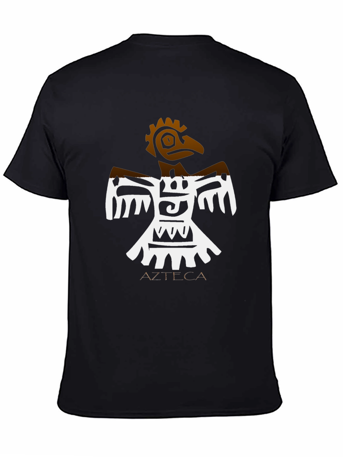 Azteca Bird Graphic Black T-Shirt