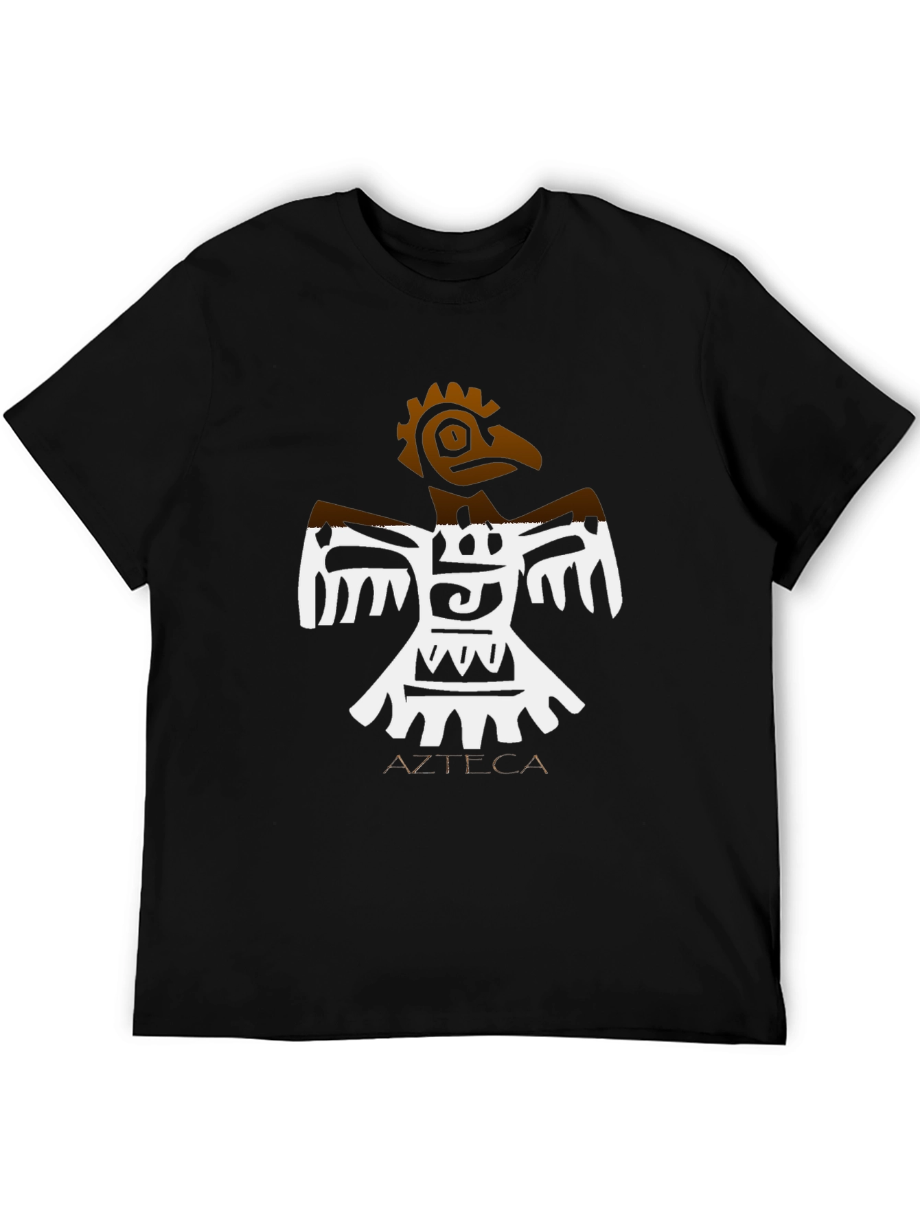 Azteca Bird Graphic Black T-Shirt