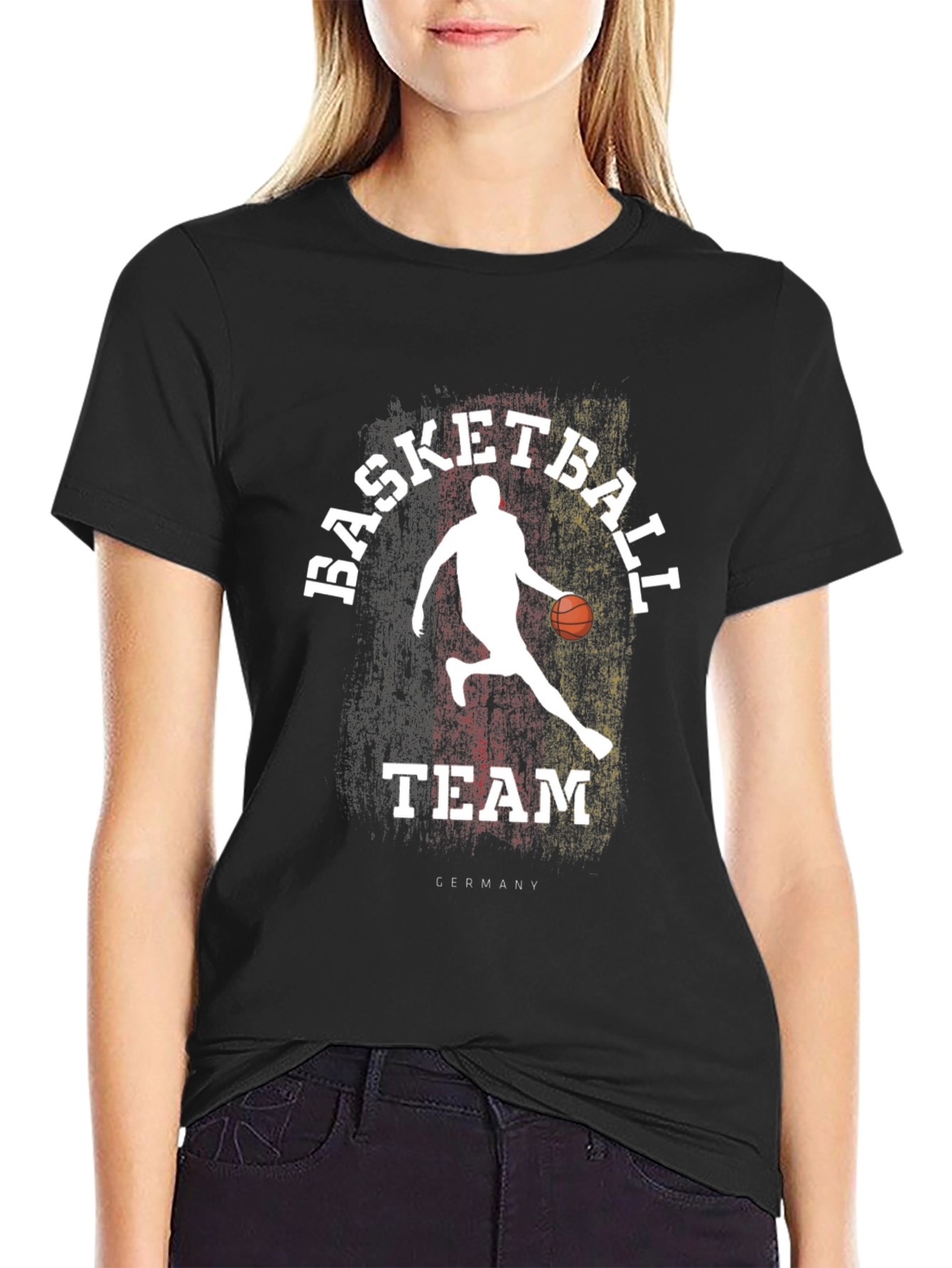Germany Basketball Team Black T-Shirt
