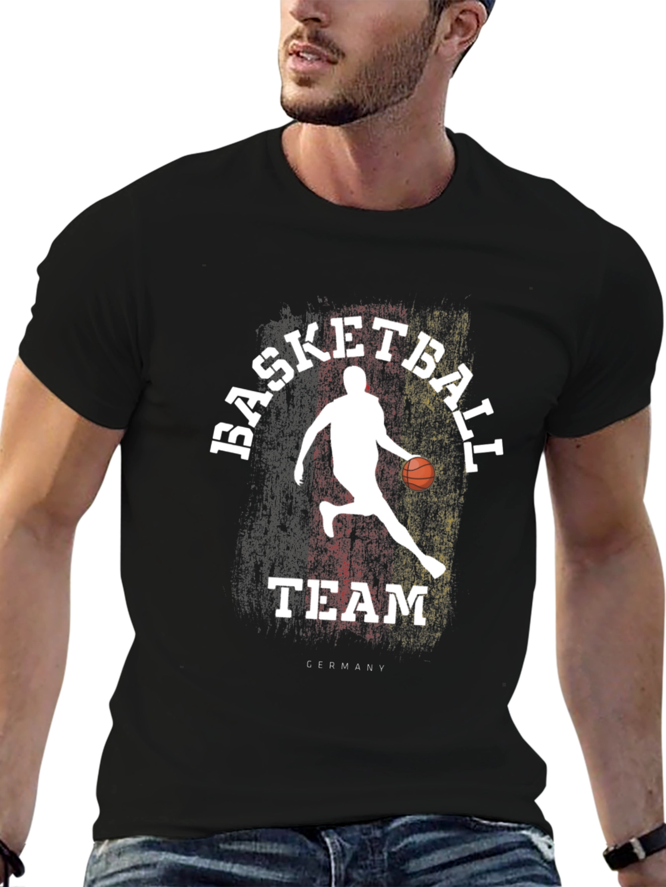 Germany Basketball Team Black T-Shirt