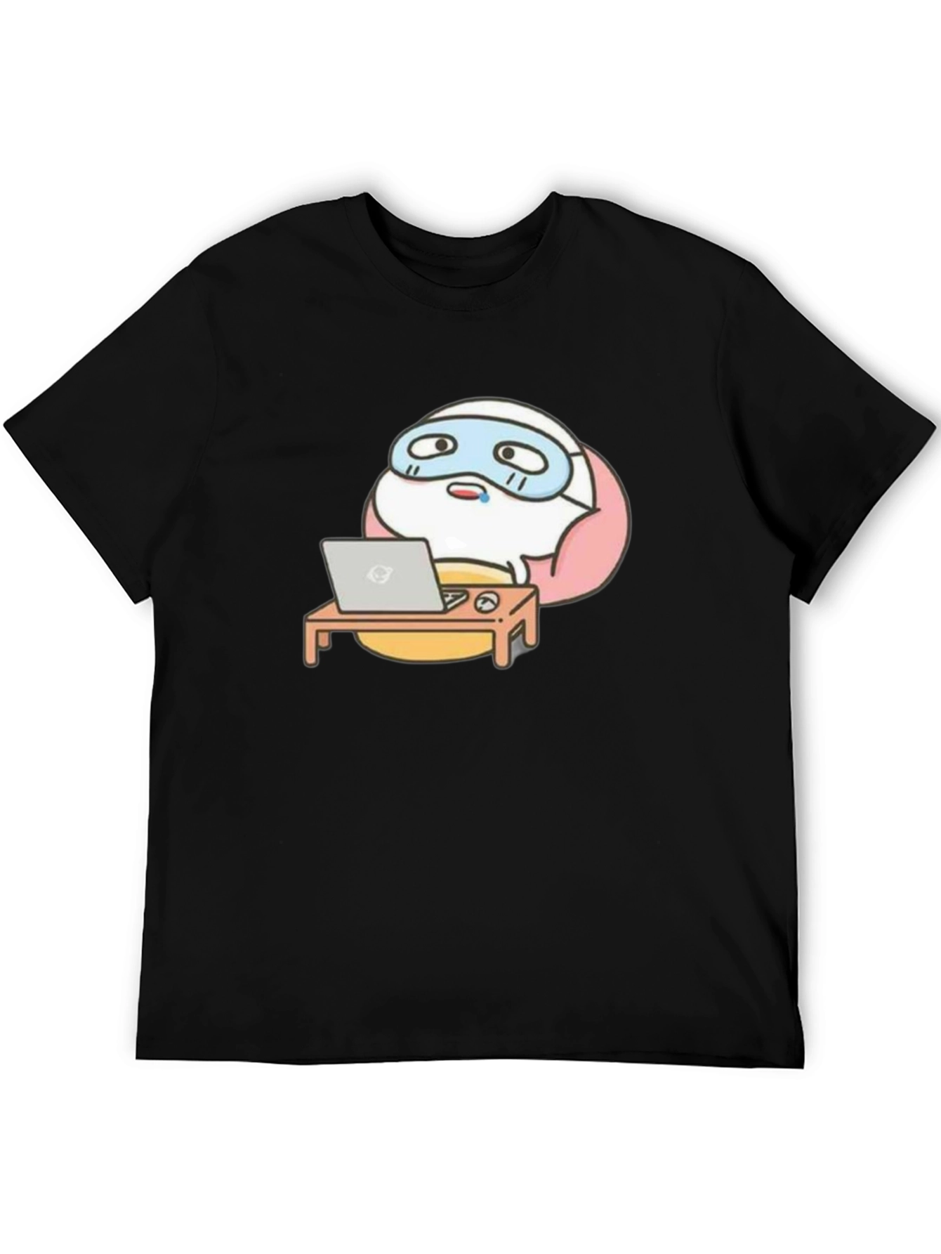 Funny Cartoon Work From Home T-Shirt