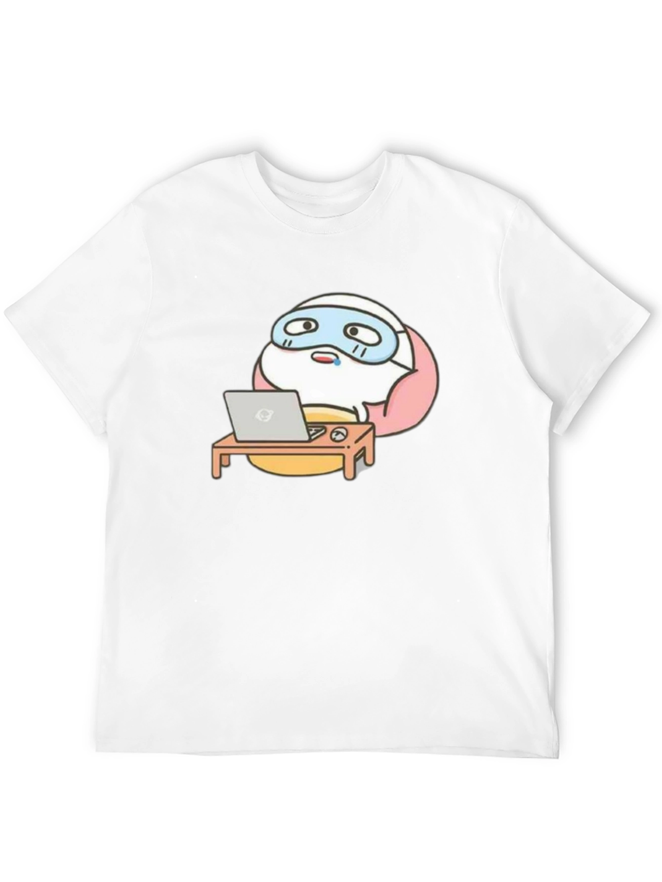 Funny Cartoon Work From Home T-Shirt