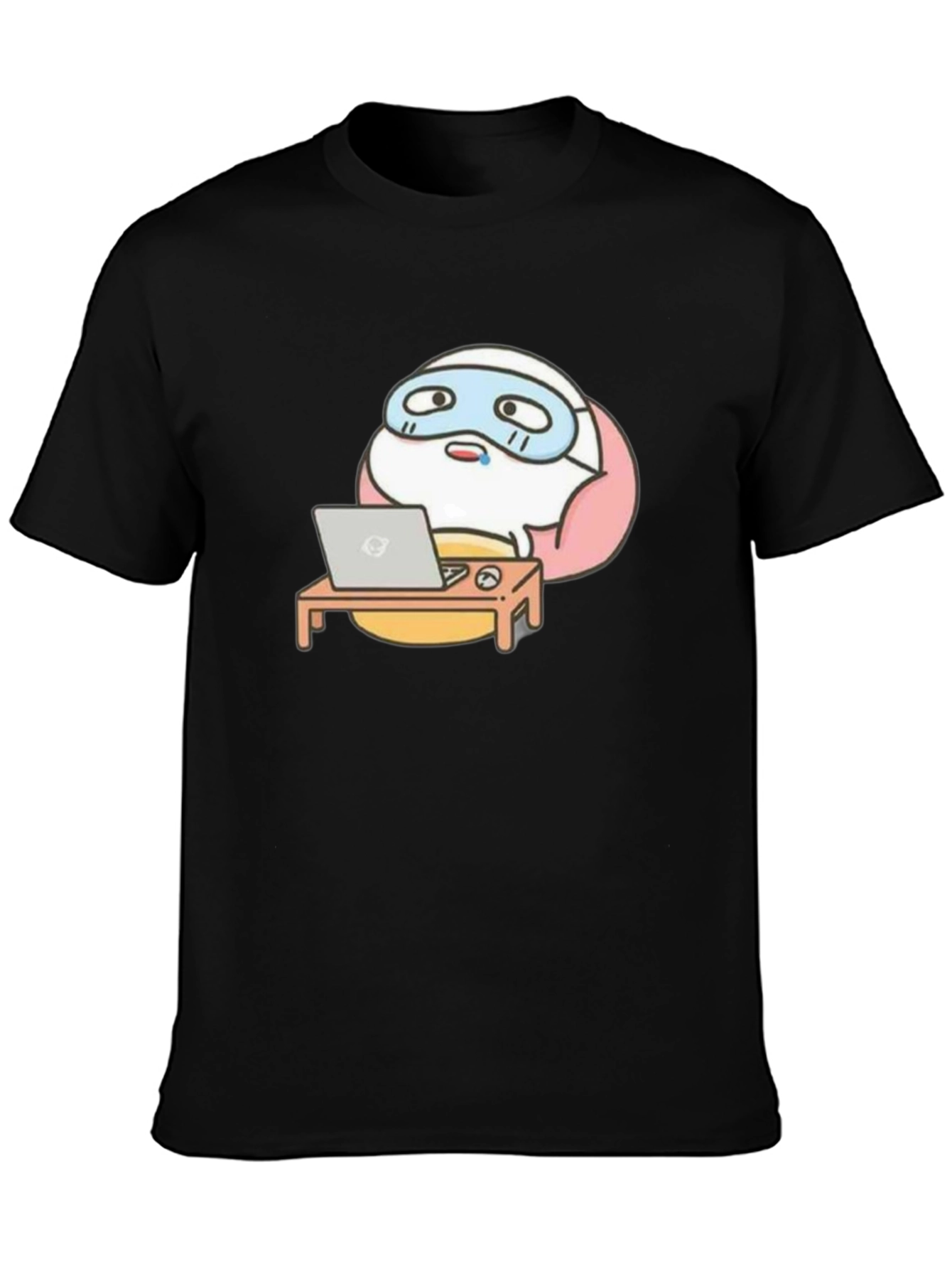 Funny Cartoon Work From Home T-Shirt