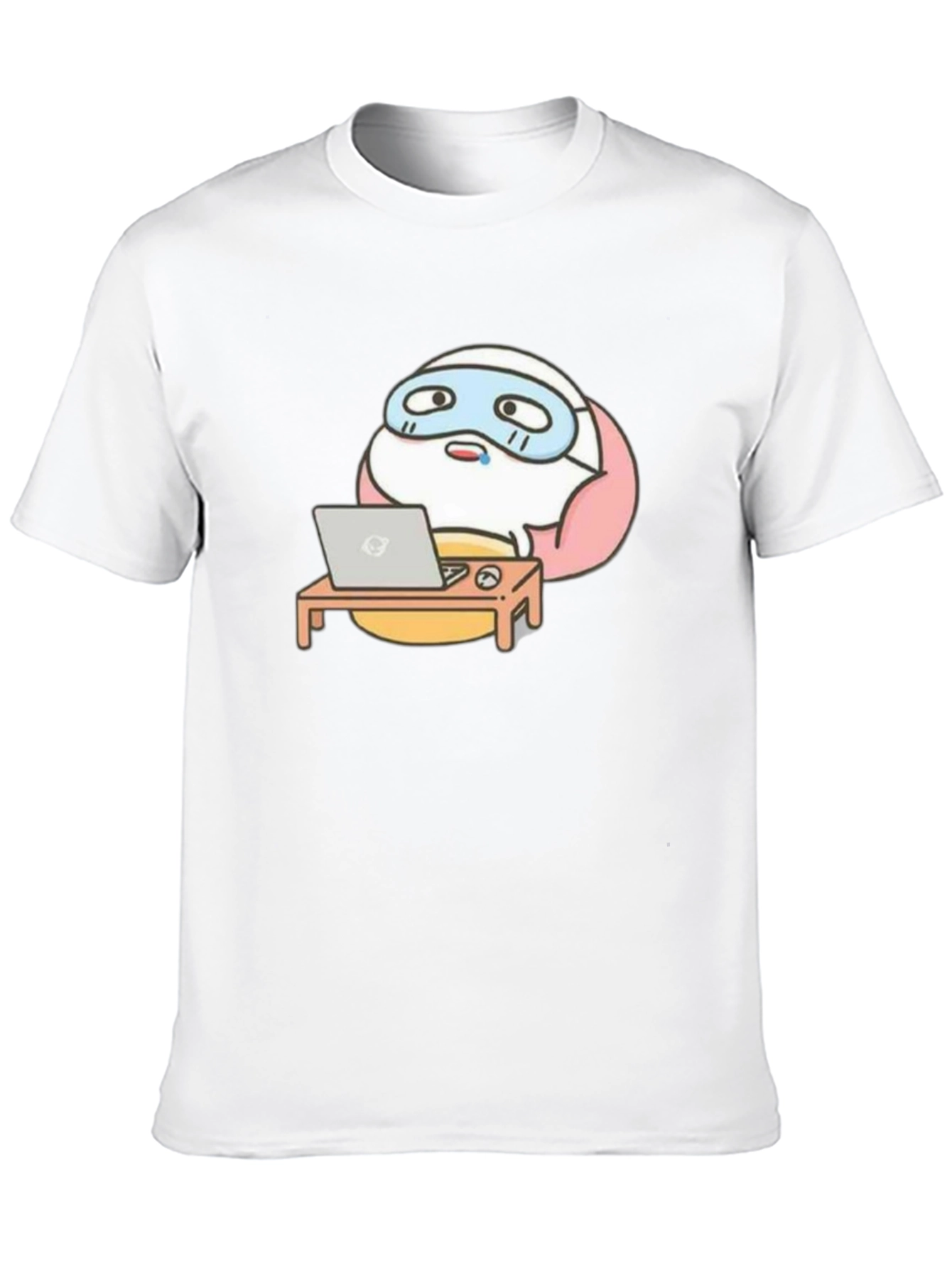 Funny Cartoon Work From Home T-Shirt